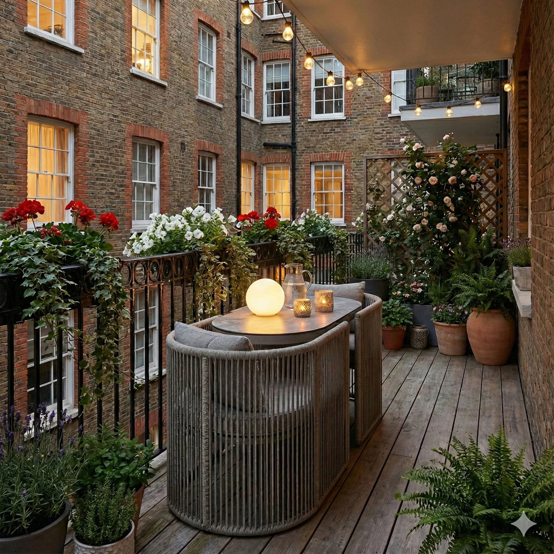 Monaco Balcony Set - Cool Linen