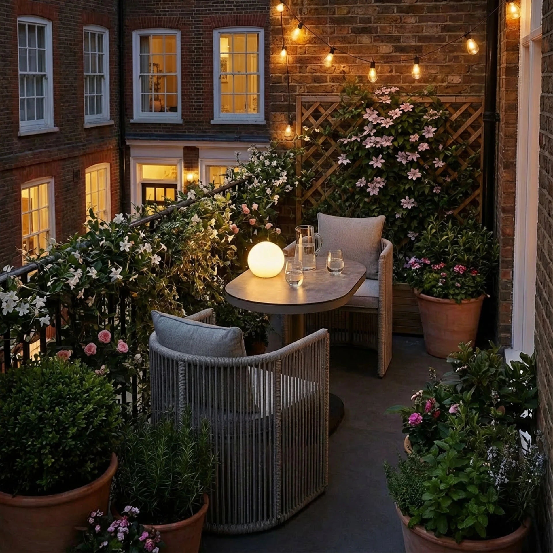 Monaco Balcony Set - Cool Linen
