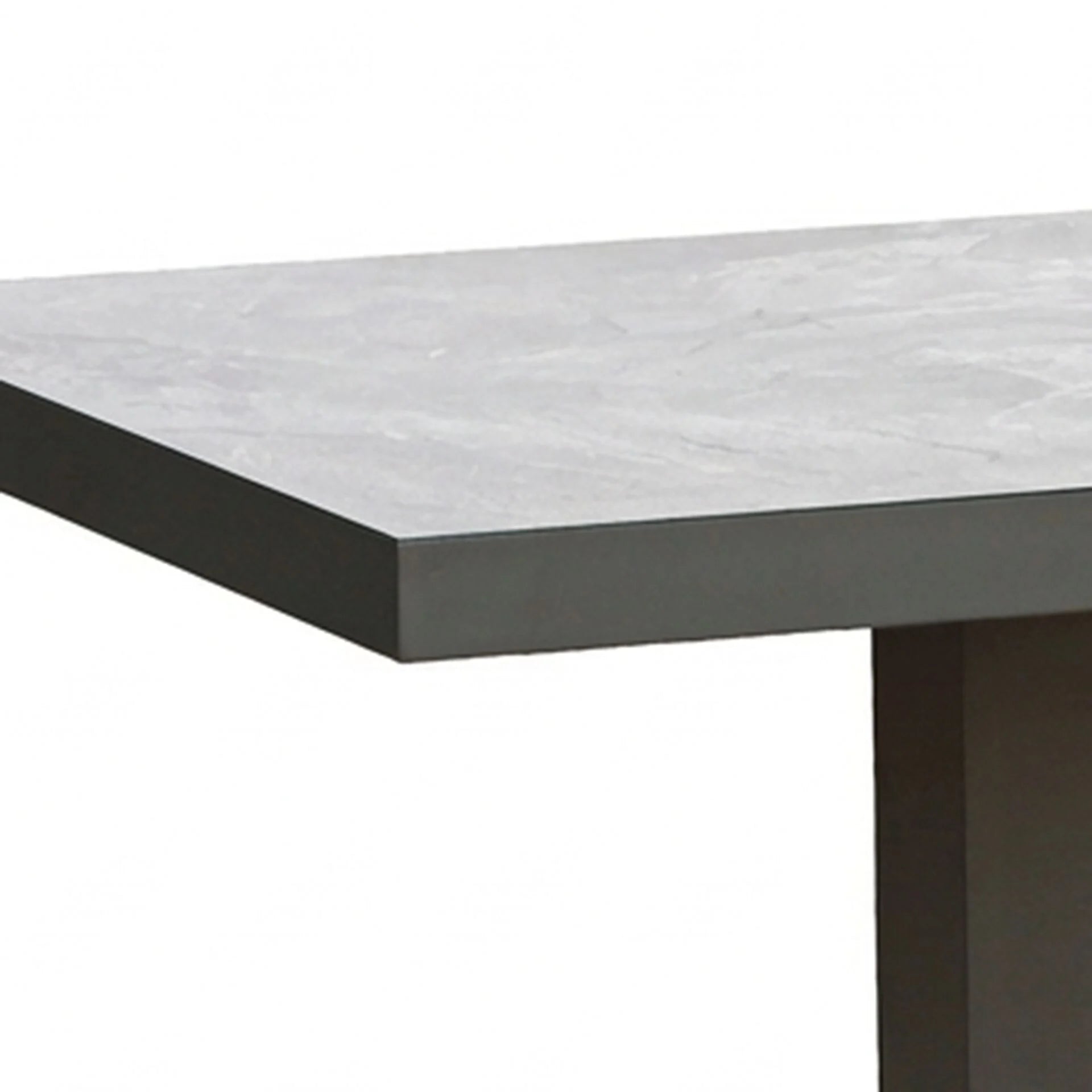 Monaco Square Corner Dining Set with Rising Table - Cool Linen