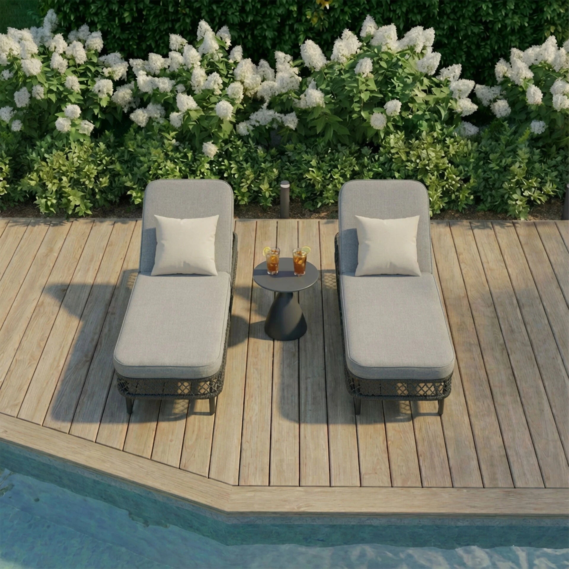 Monaco 3Pc Sunlounger Set - Ivy Green