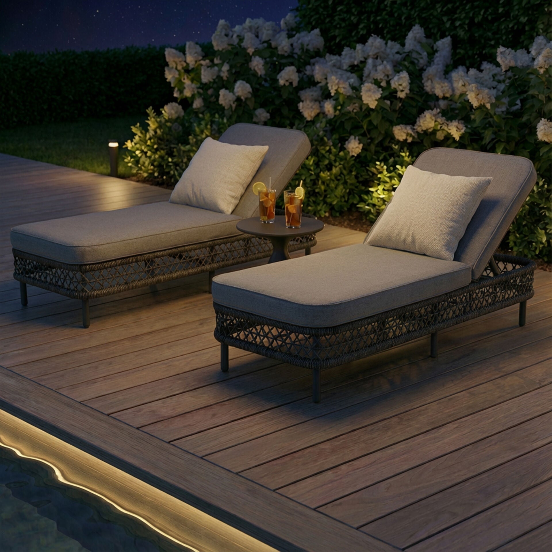 Monaco 3Pc Sunlounger Set - Ivy Green