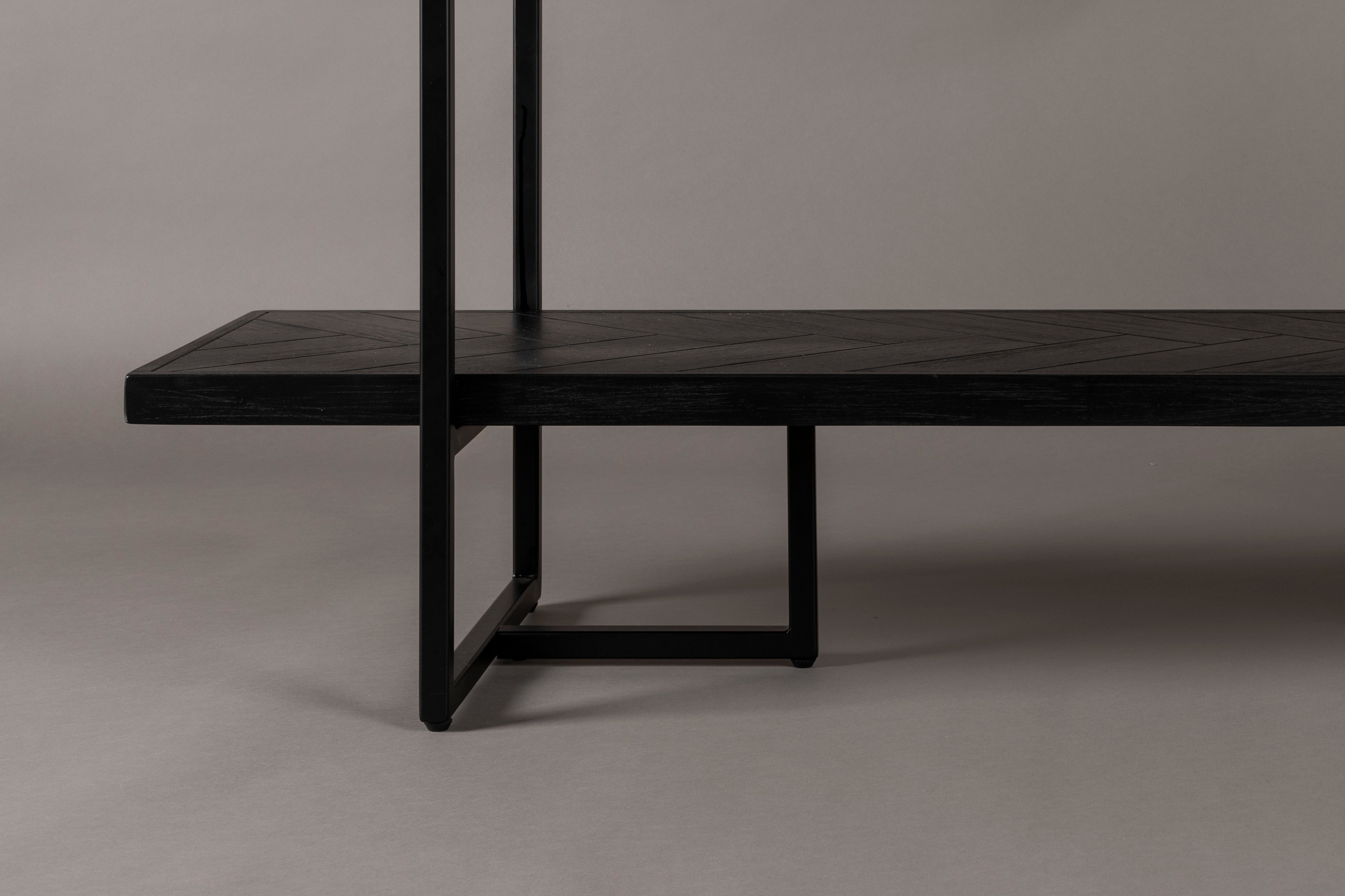 Dutchbone Class Herringbone Black Oak Wood Display Unit