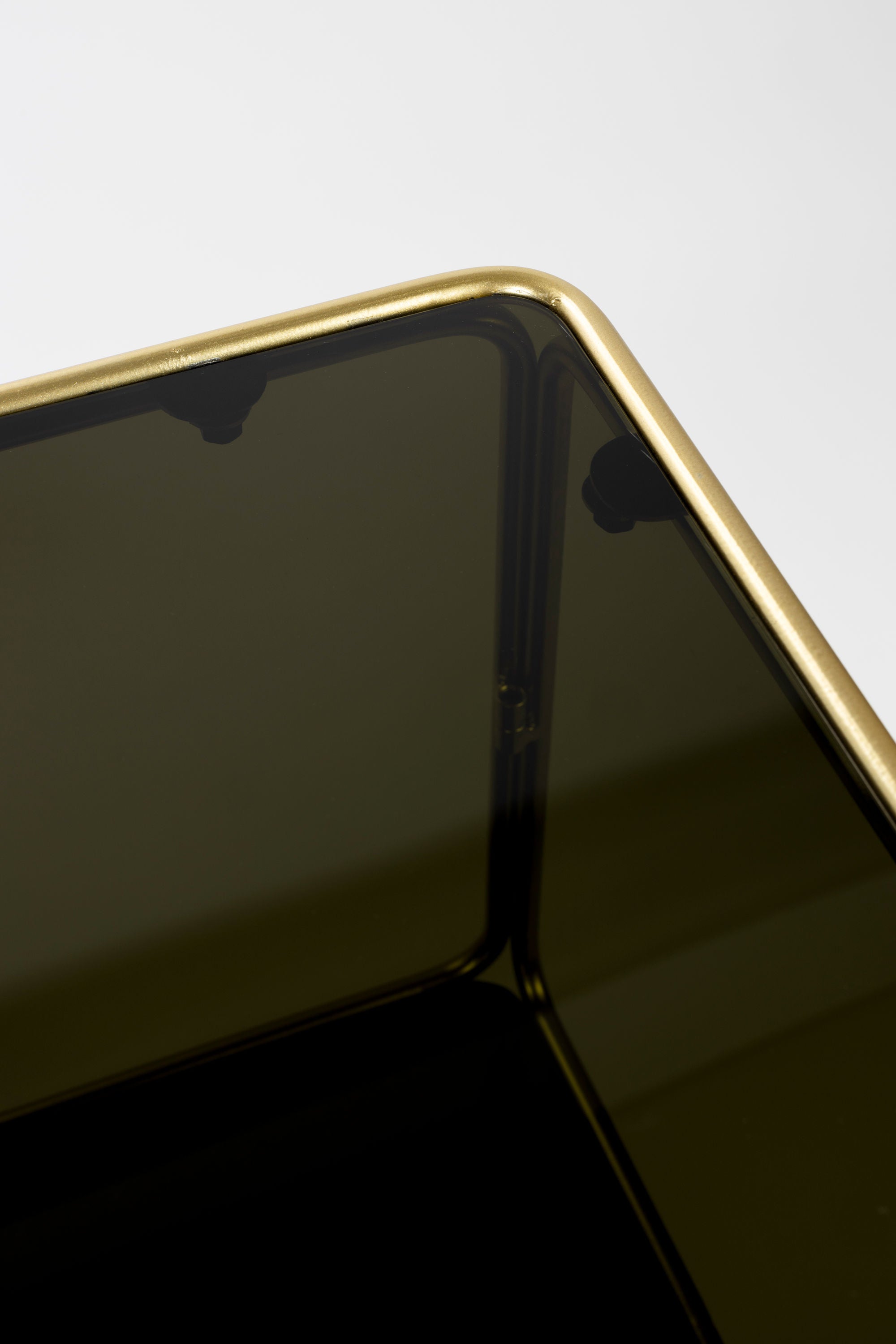 Liah Gold & Smoked Glass Display Unit