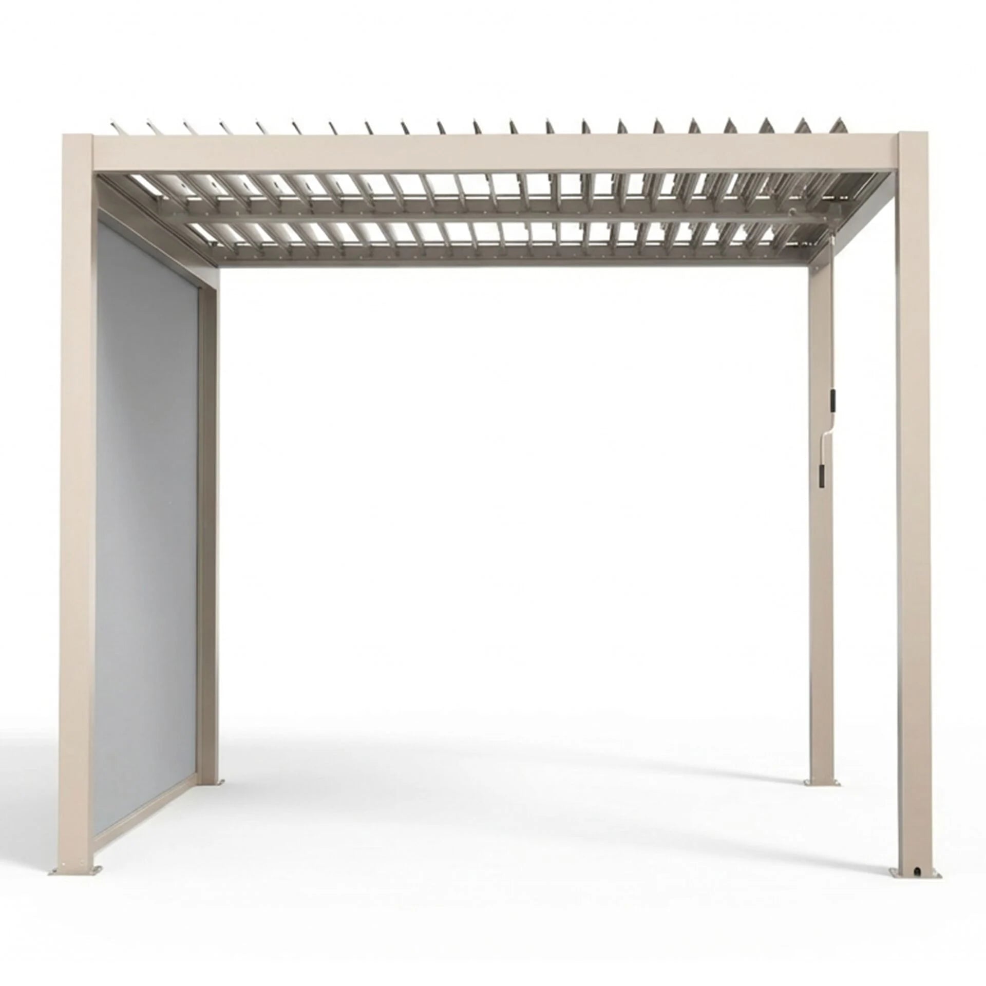 Jupiter Pergola Aluminium Rectangular 30x30 - Frame Only - Latte