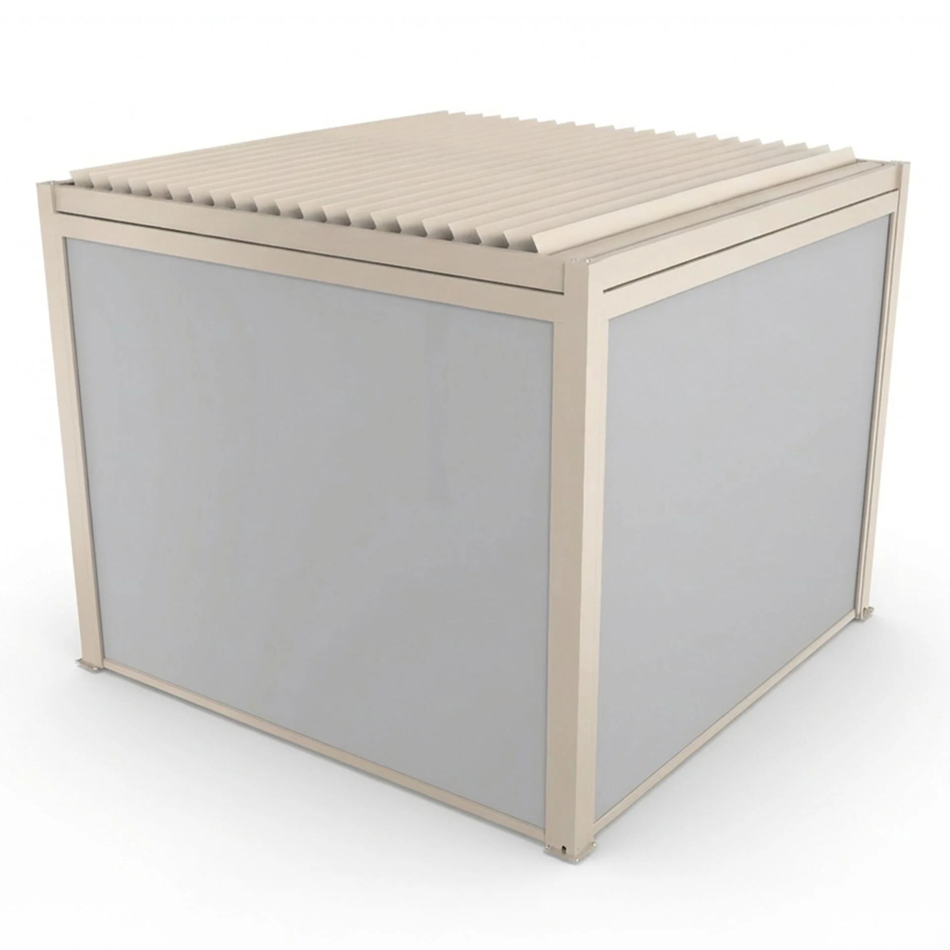 Jupiter Pergola Aluminium Rectangular 30x30 - Frame Only - Latte