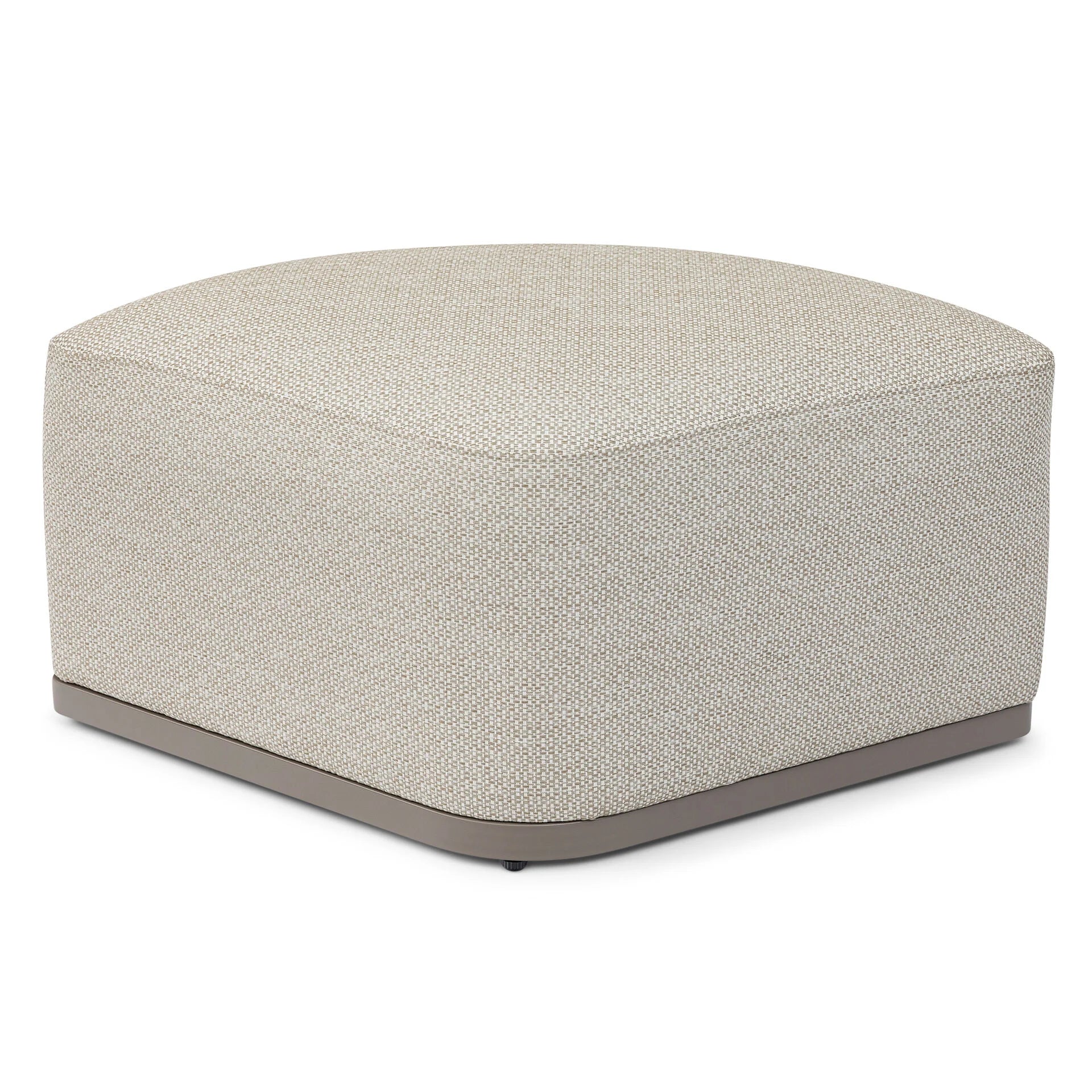 Round Coffee Table with x3 Footstools - Latte