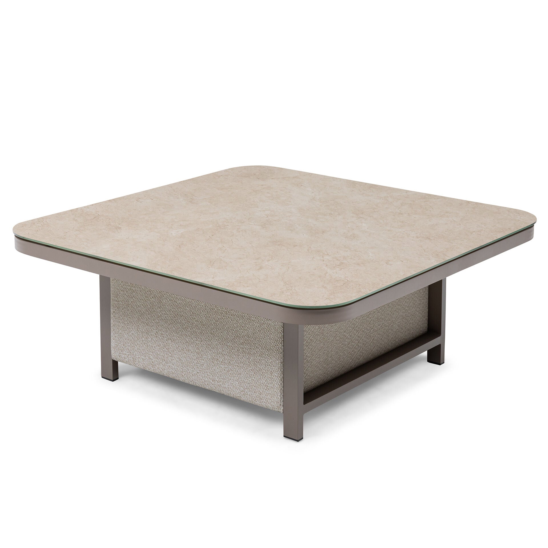 Pulse Deluxe Square Corner Dining Set with Rising Table - Latte
