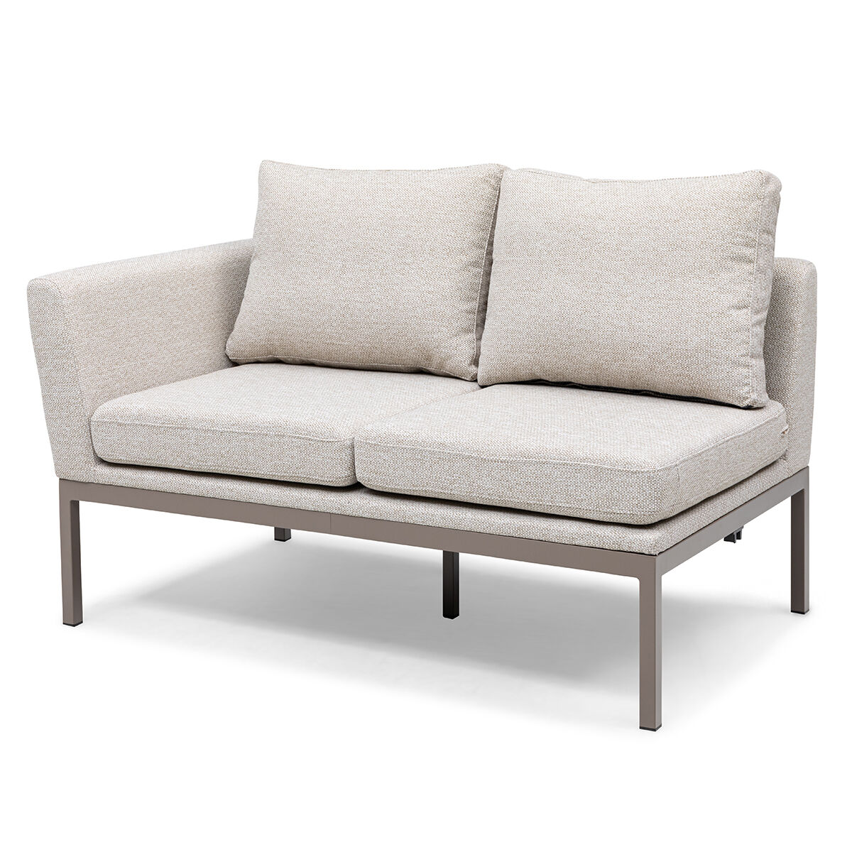 Pulse Deluxe Square Corner Dining Set with Rising Table - Latte