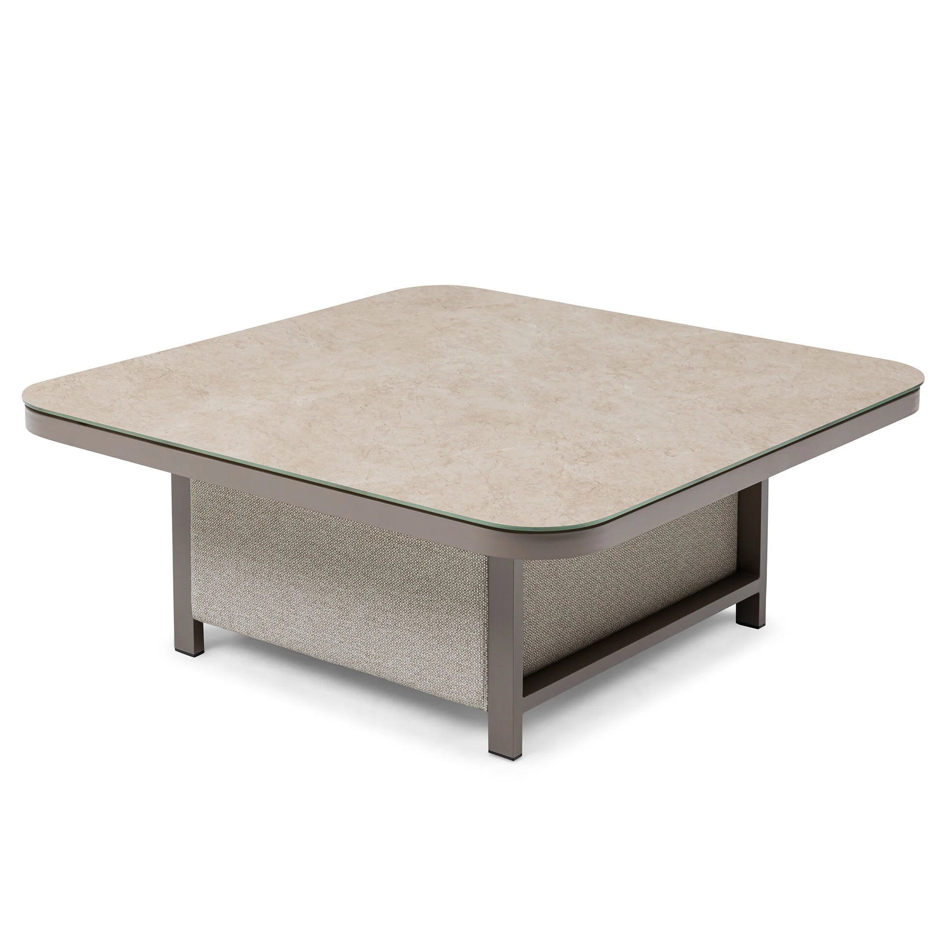 Pulse U Shape Corner Dining Set with Rising Table - Latte