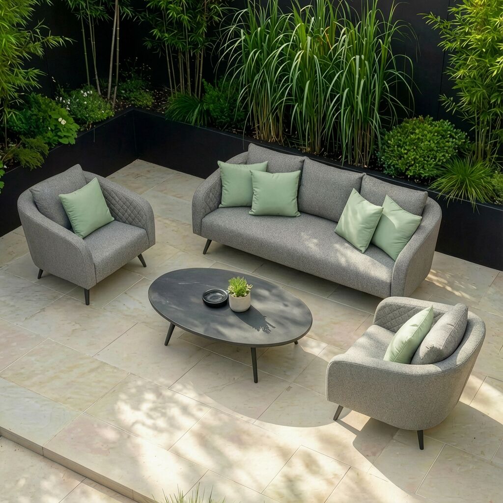 Ambition 3 Seater Sofa Set - Zinc Grey