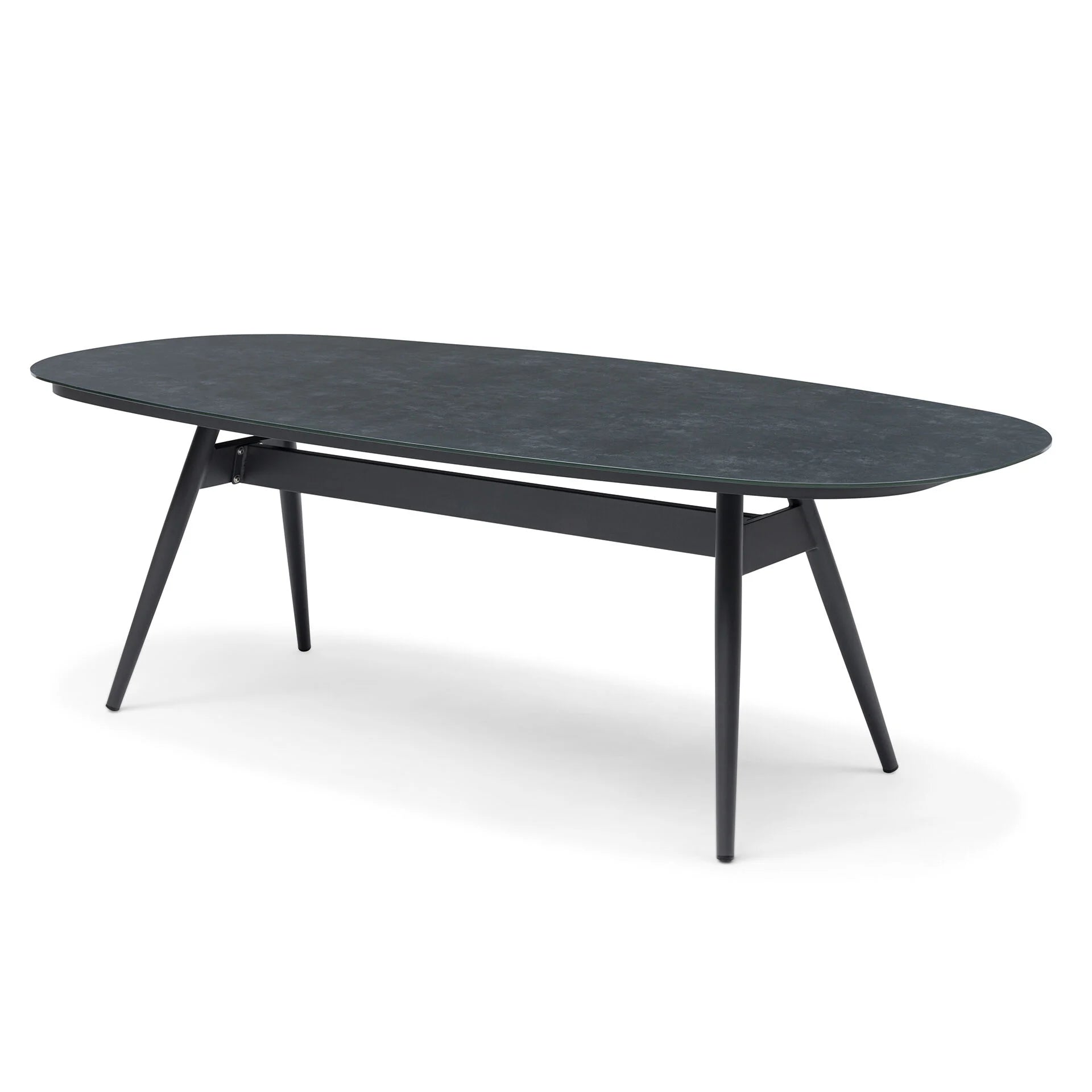 Ambition 6 Seater Oval Dining Set - Zinc Grey