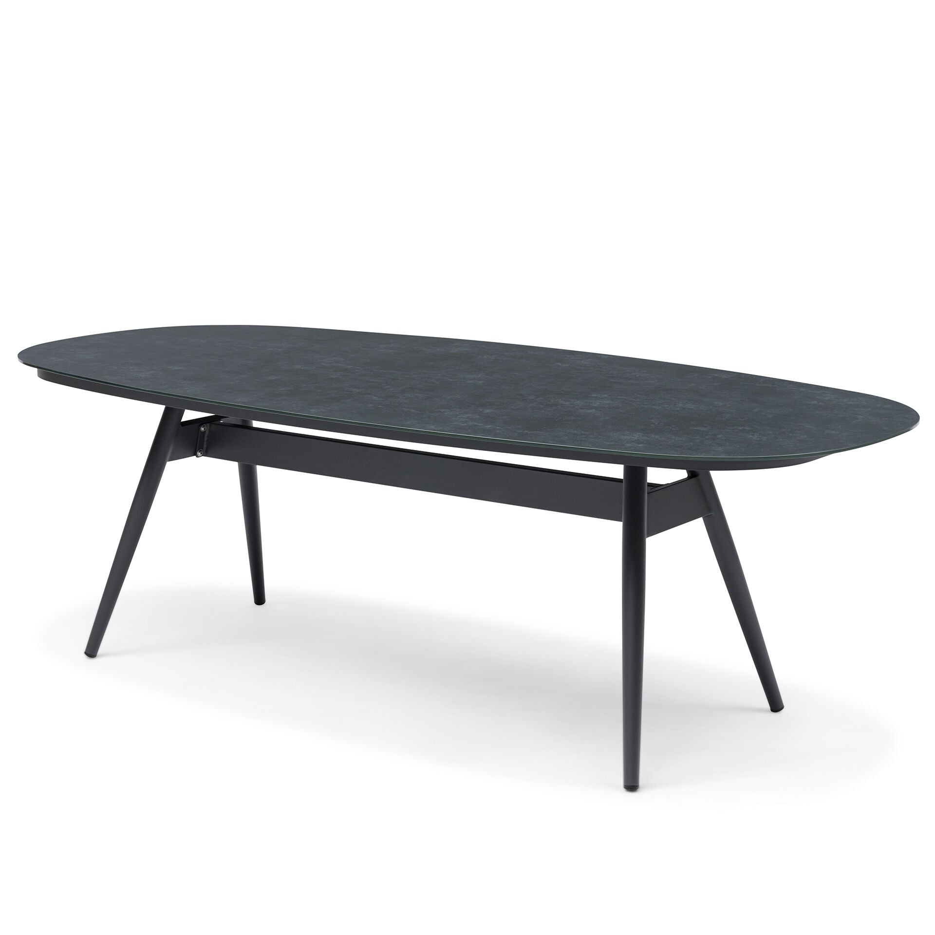 Ambition 8 Seater Oval Dining Set - Zinc Grey