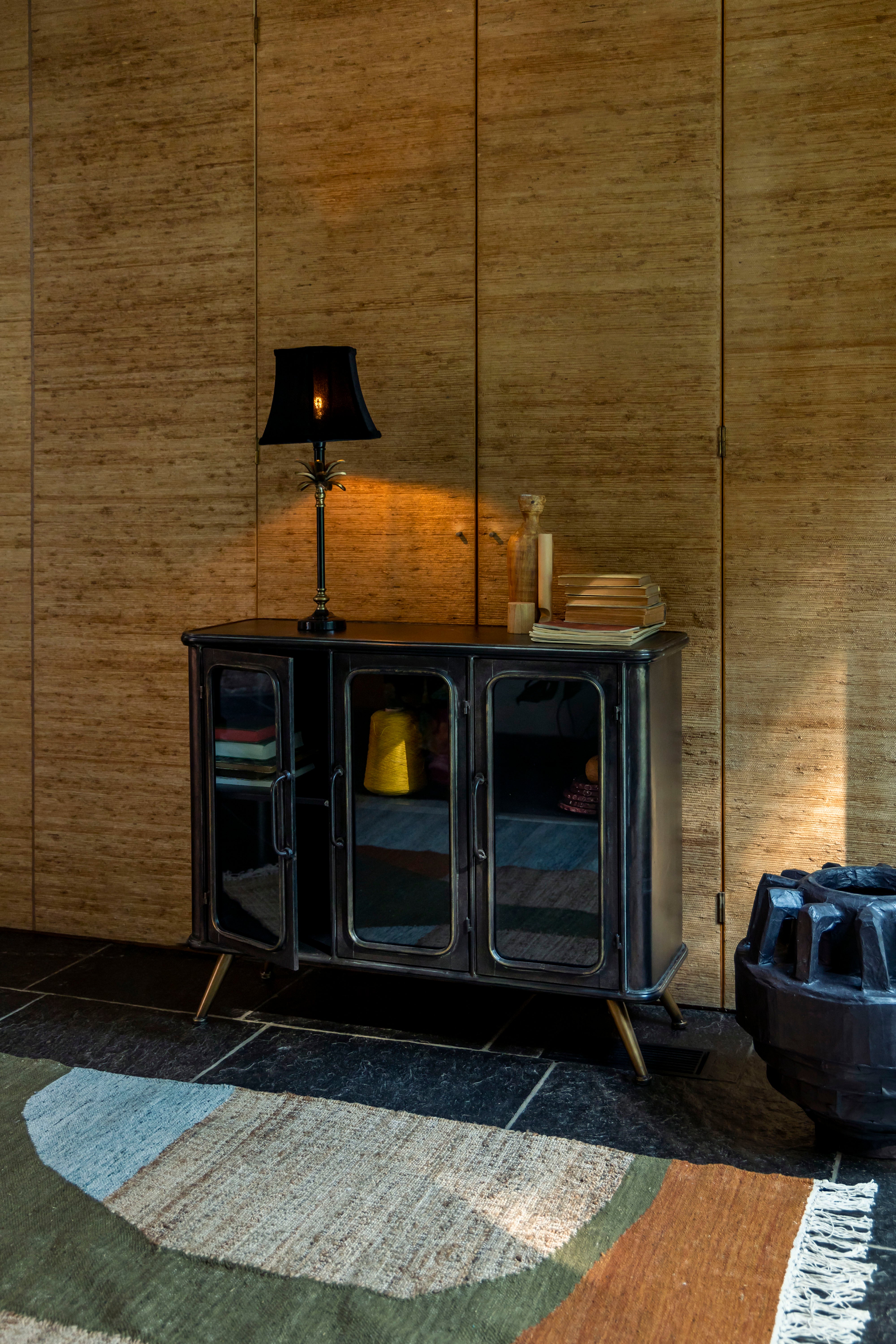 Dutchbone Denza Iron & Glass Sideboard