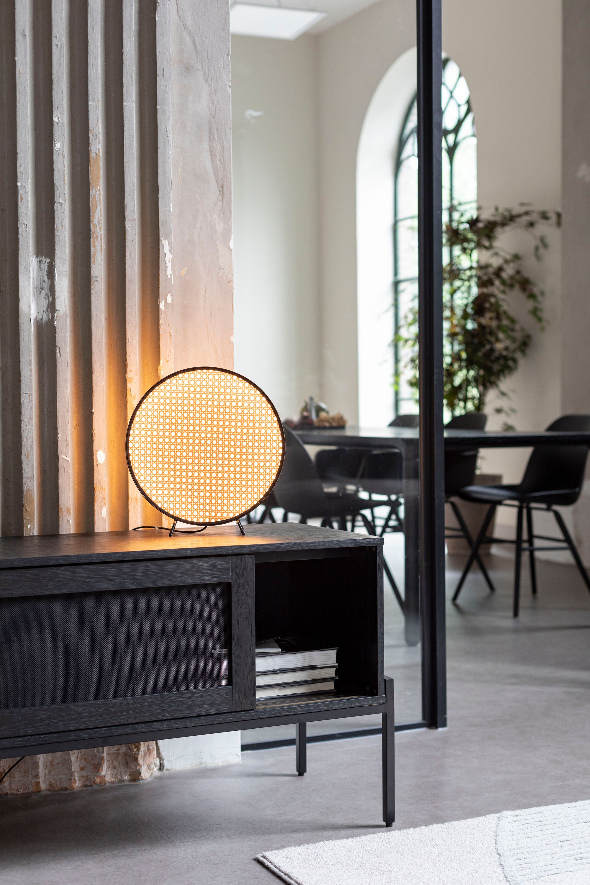 Zuiver Hardy Black Oak Wood Low Sideboard