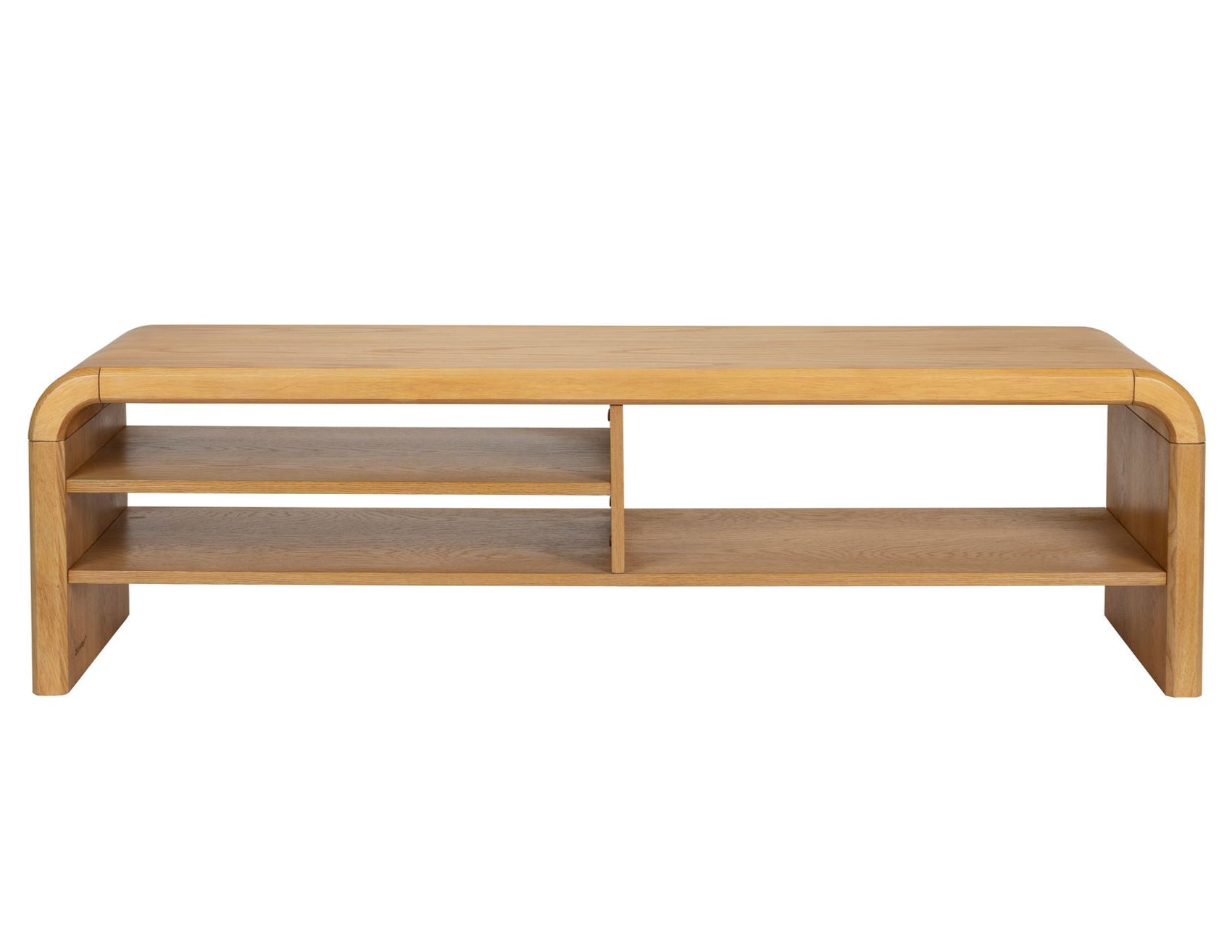 Zuiver Brave Curved Natural Oak Wood Sideboard
