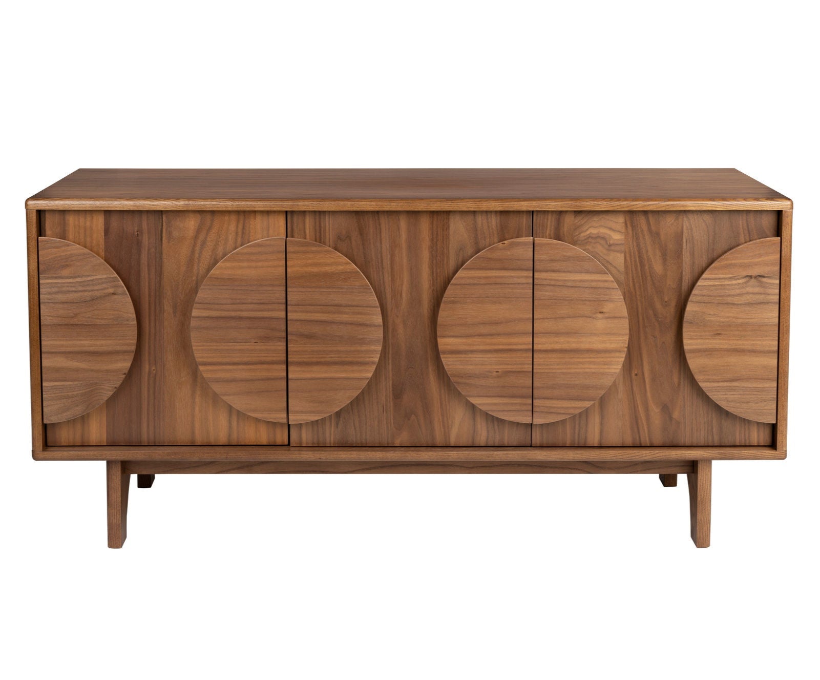 Zuiver Groove Walnut Wood Sideboard | 3 Doors