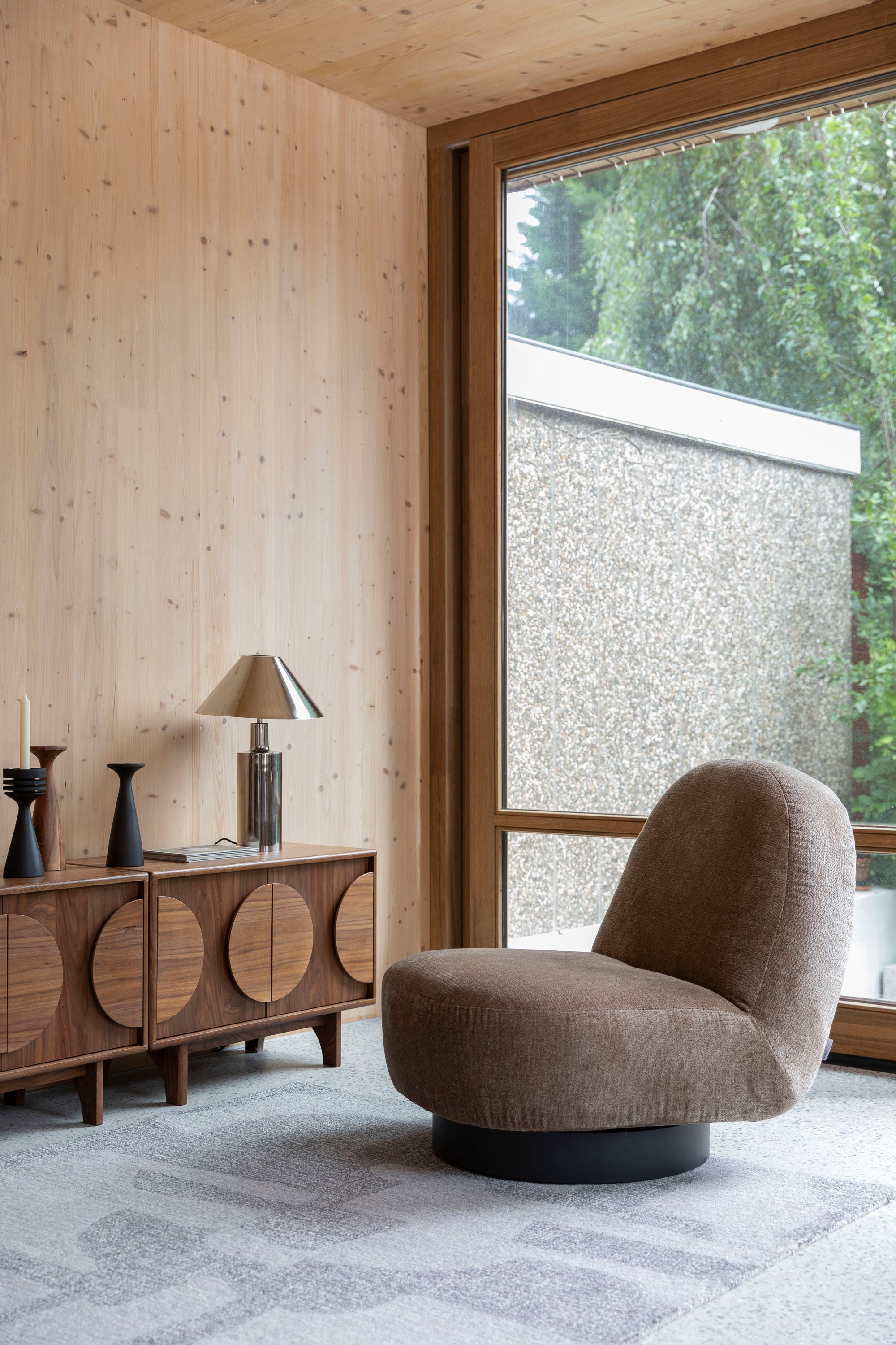 Zuiver Groove Walnut Wood Sideboard | 2 Doors