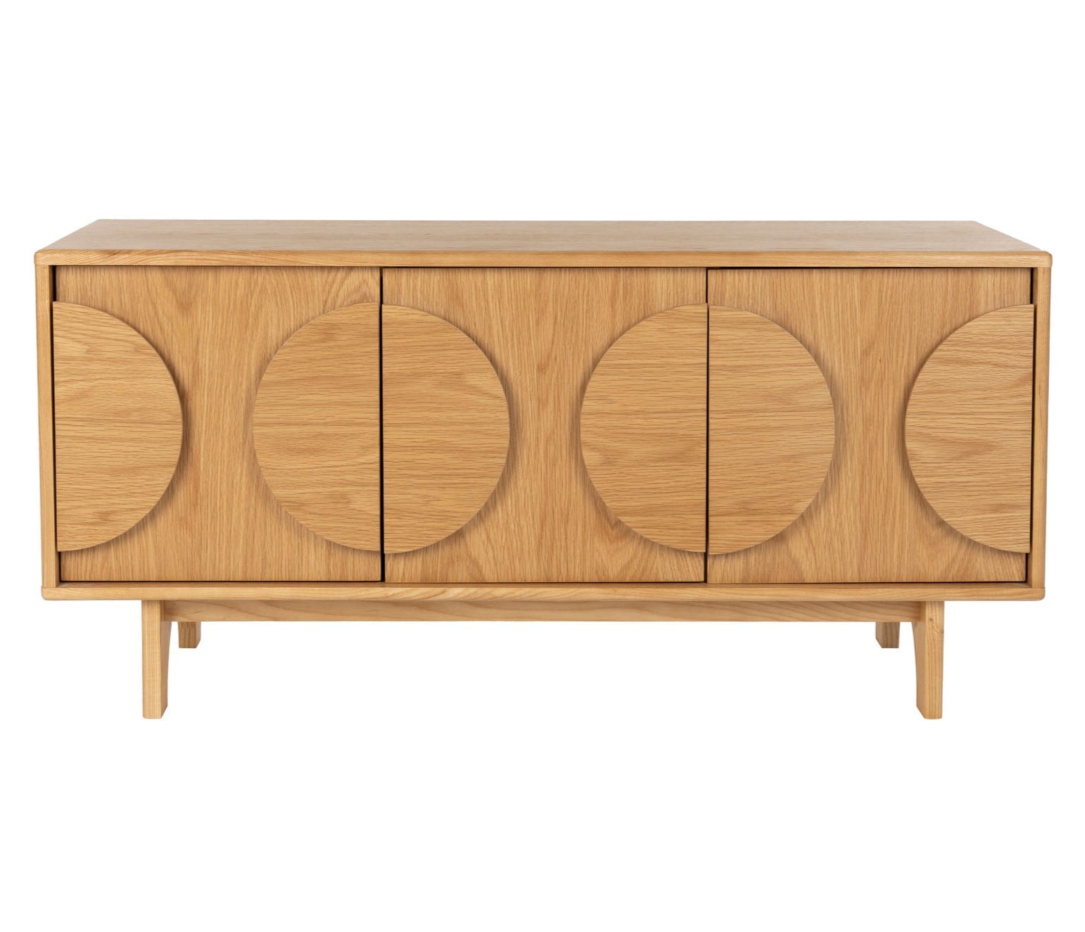 Zuiver Groove Natural Oak Wood Sideboard | 3 Doors