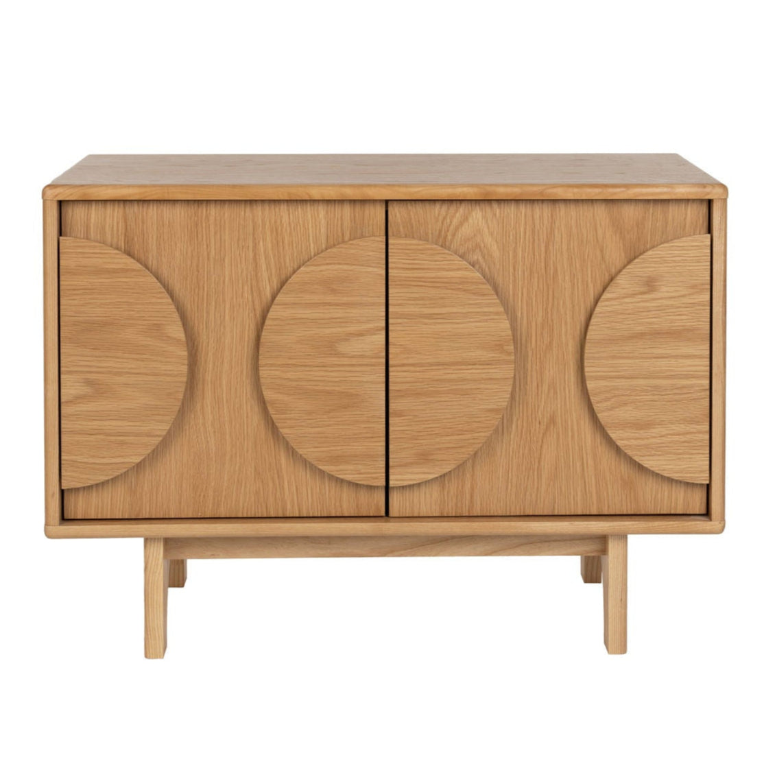Zuiver Groove Natural Oak Wood Sideboard | 2 Doors