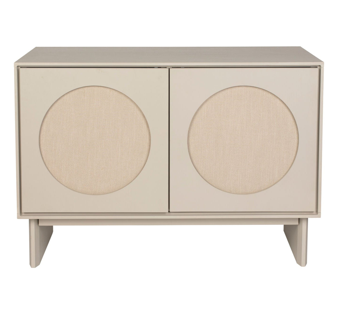 Zuiver Twin Acacia Wood & Fabric Circles Sideboard