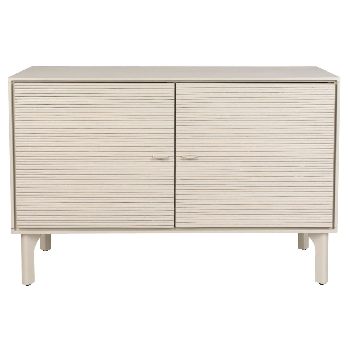Zuiver Morning Grey Ribbed Acacia Wood Sideboard