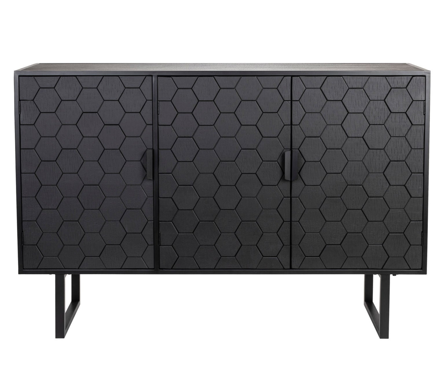 Linc Black Hexagonal High Sideboard