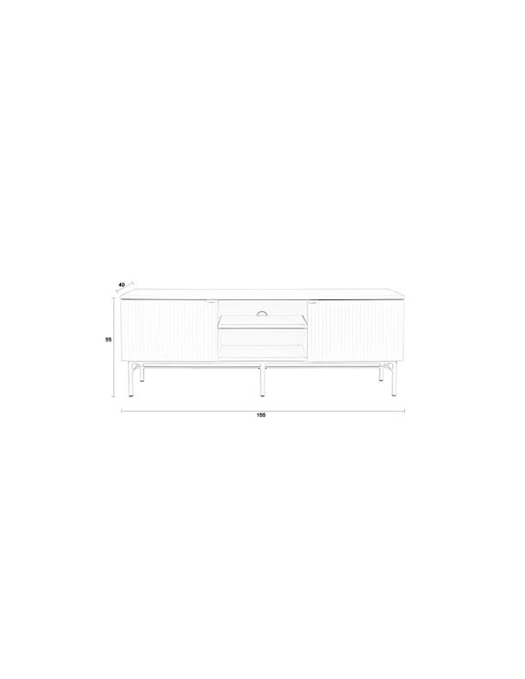 Cayo White TV Unit