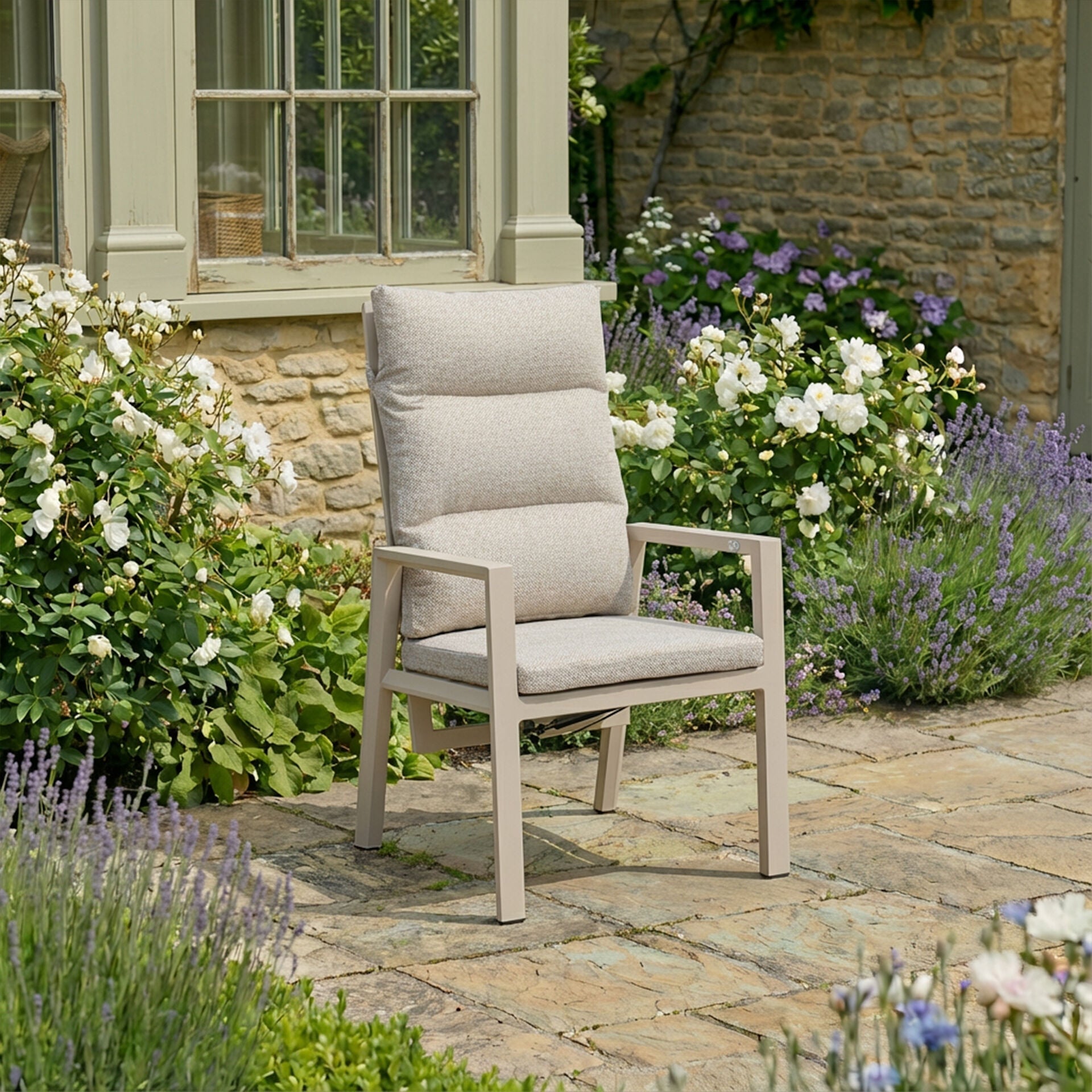 Valencia Reclining Set of 2 Dining Chairs - Latte