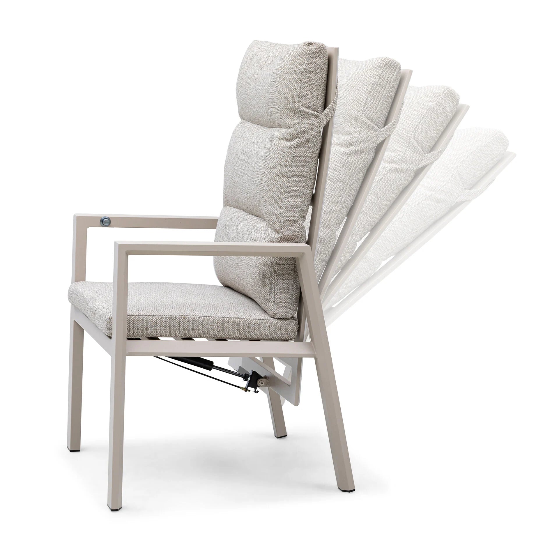 Valencia Reclining Set of 2 Dining Chairs - Latte