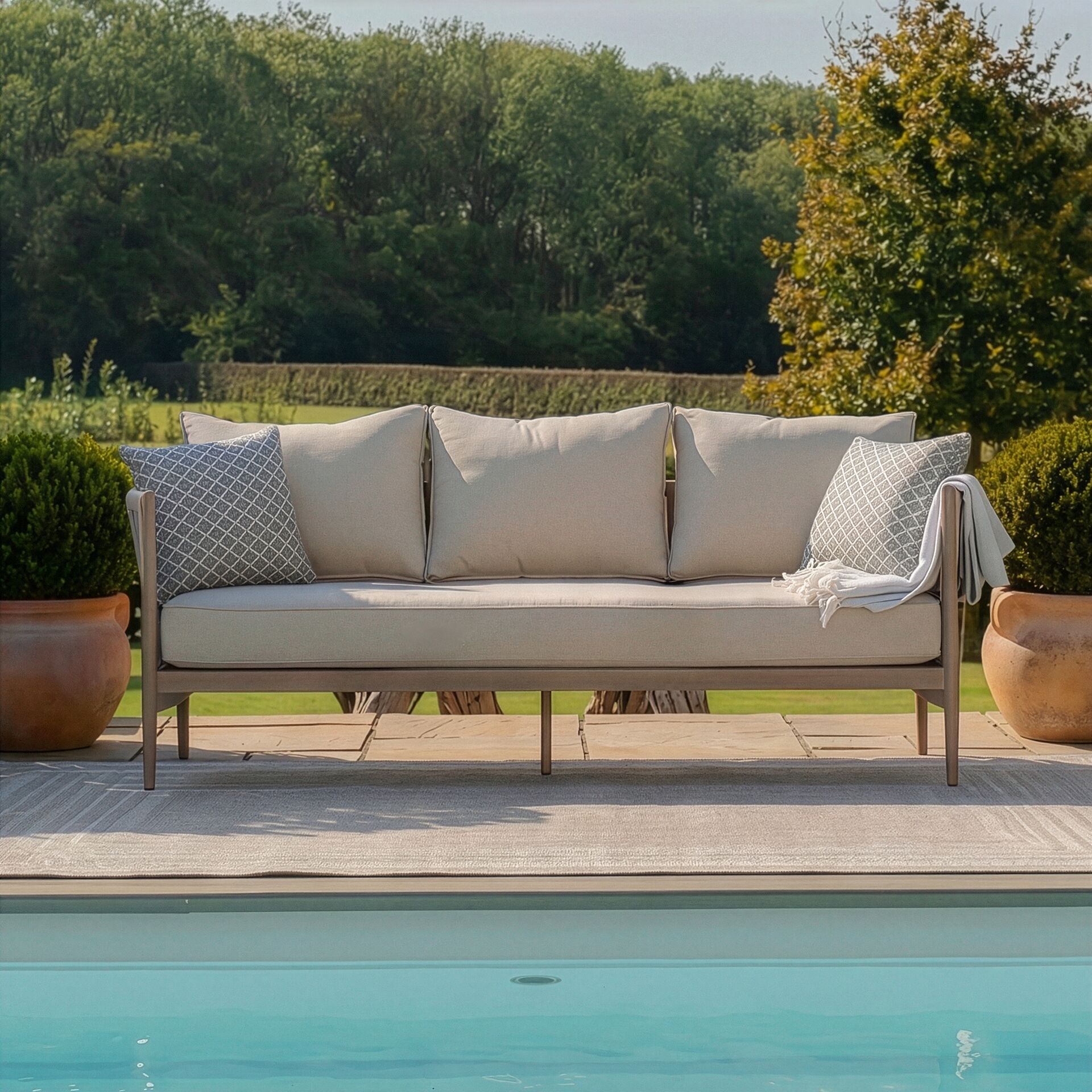 Havana 3 Seater Sofa - Natural Linen