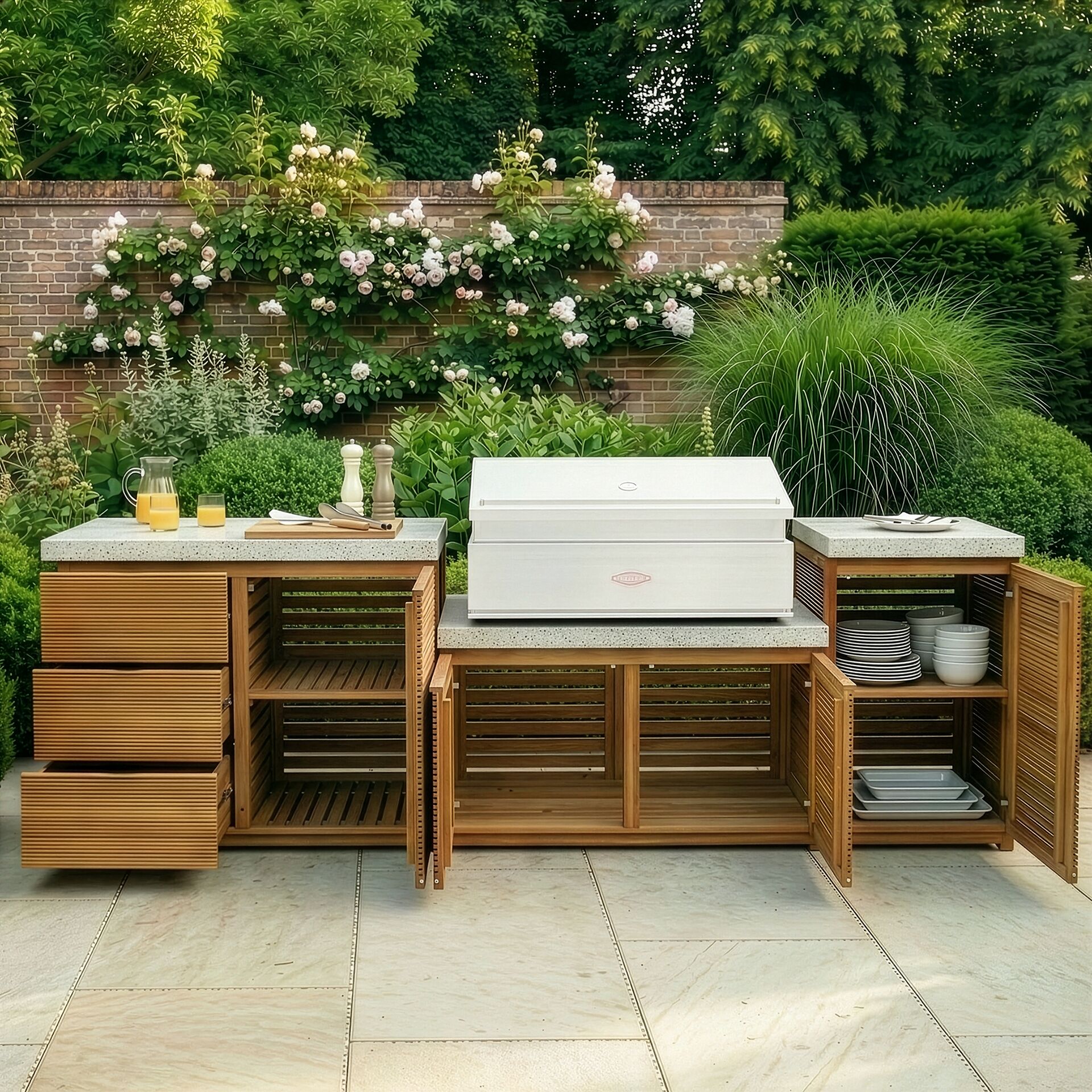 Antigua Outdoor Kitchen - Medium Configuration