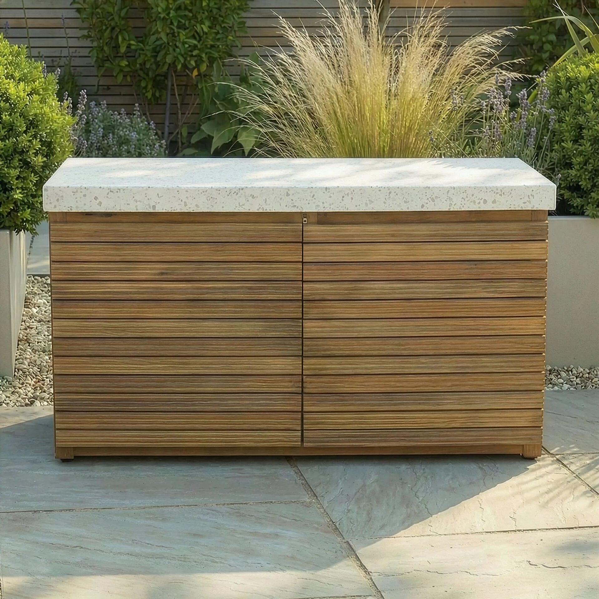 Antigua Outdoor Kitchen Grill Unit 120x60x65 - Acacia Wood