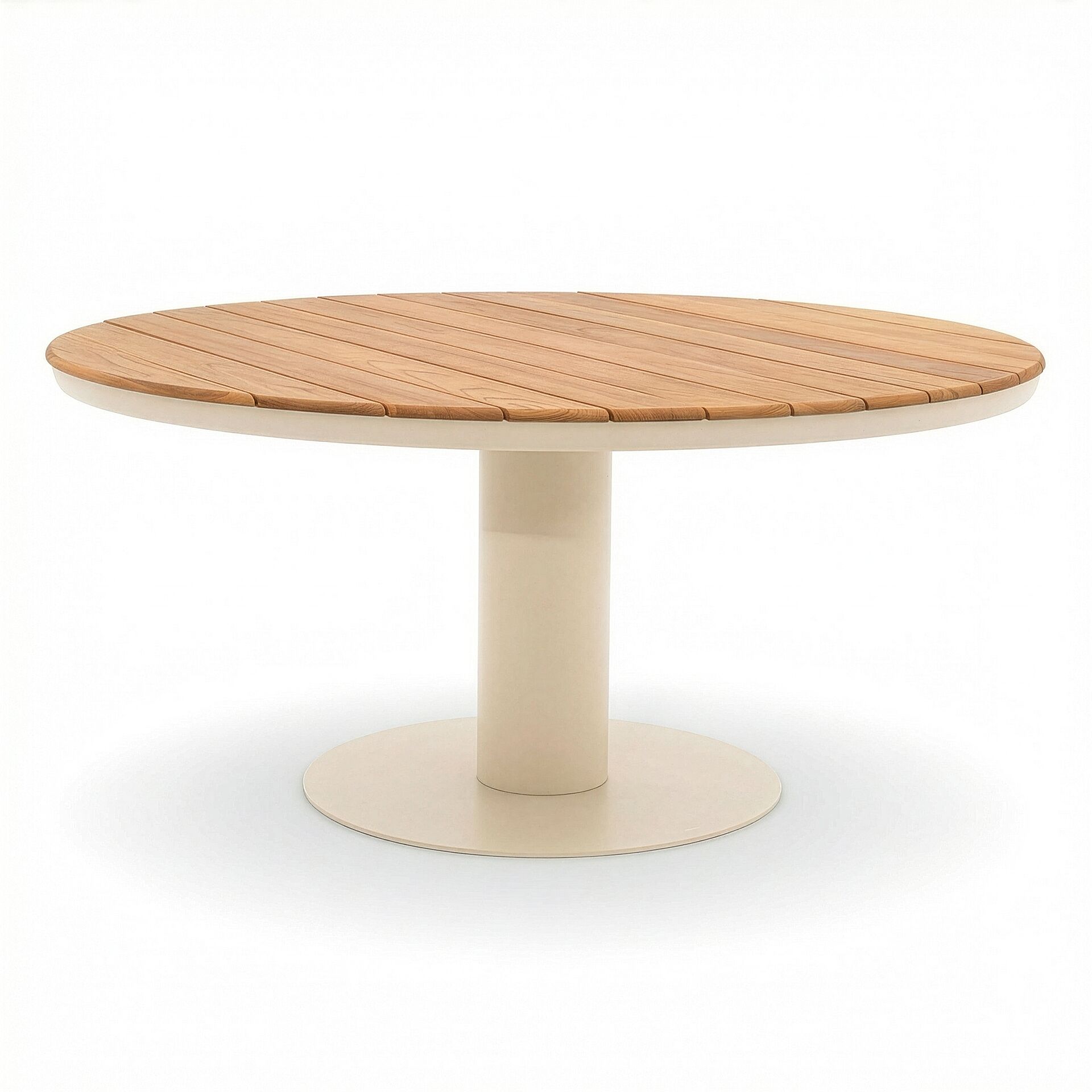Sicily 160cm Round Table - Latte