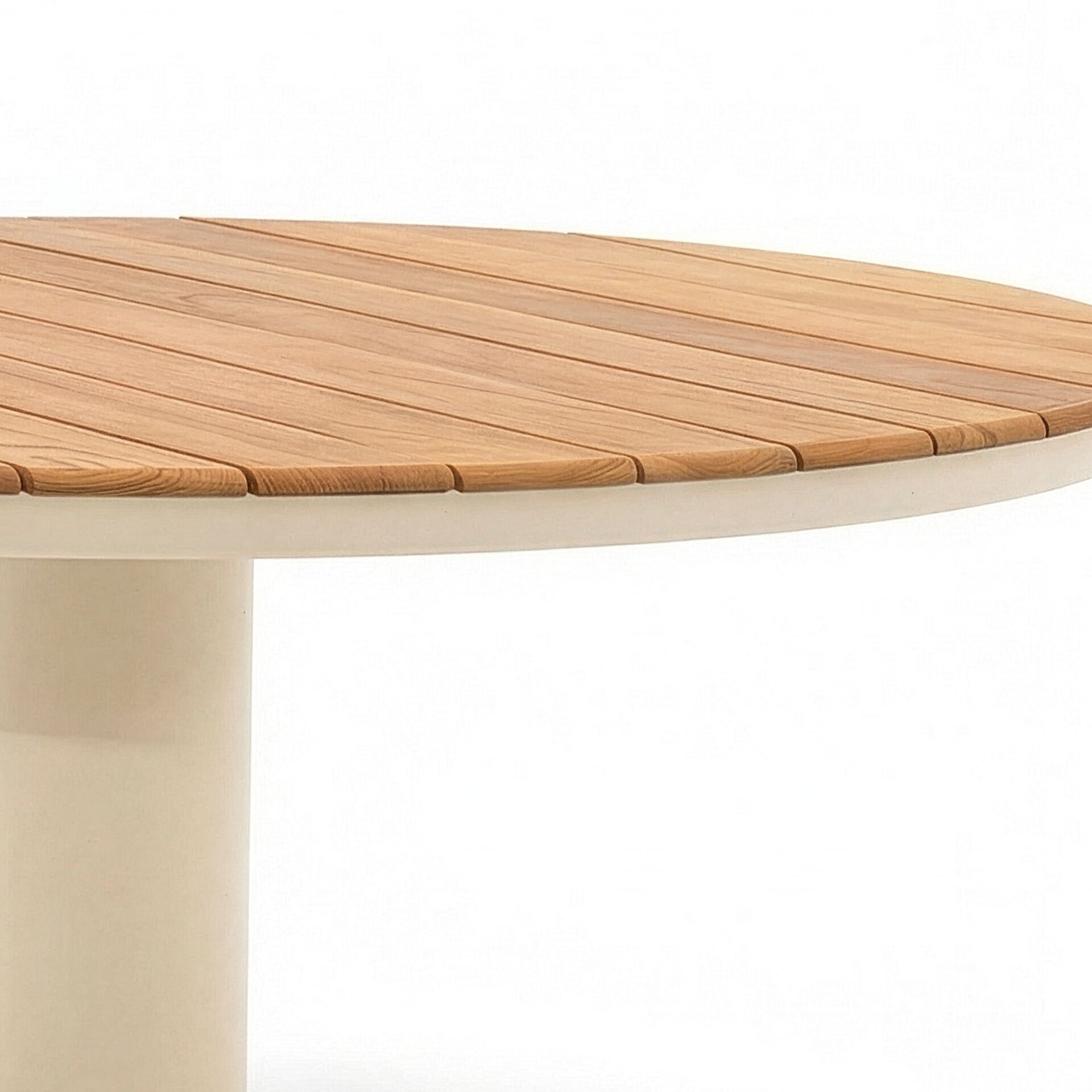 Sicily 160cm Round Table - Latte