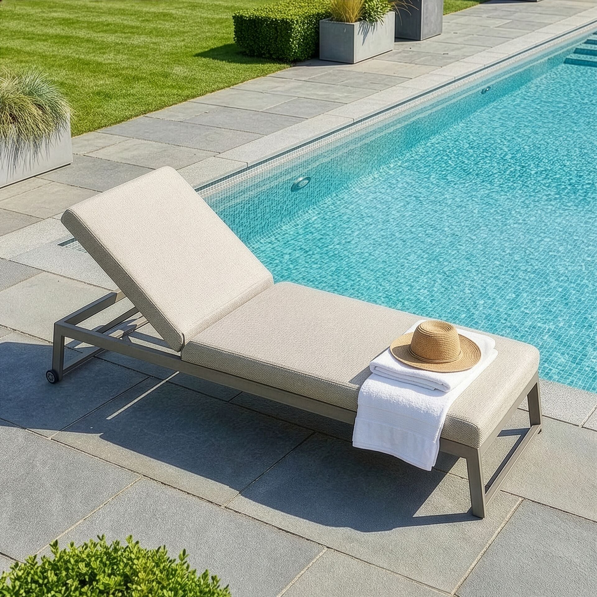 Allure Sunlounger - Latte