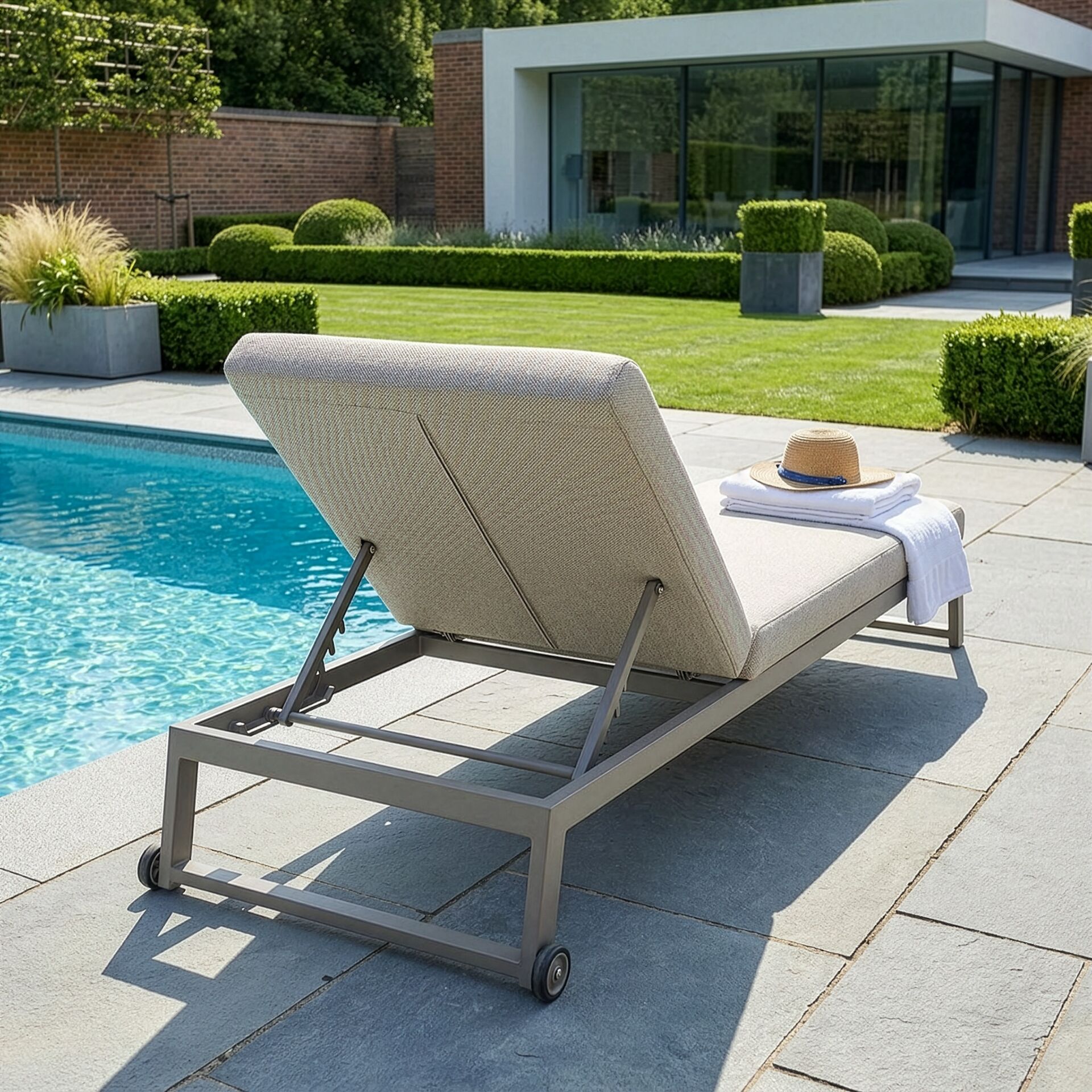 Allure Sunlounger - Latte