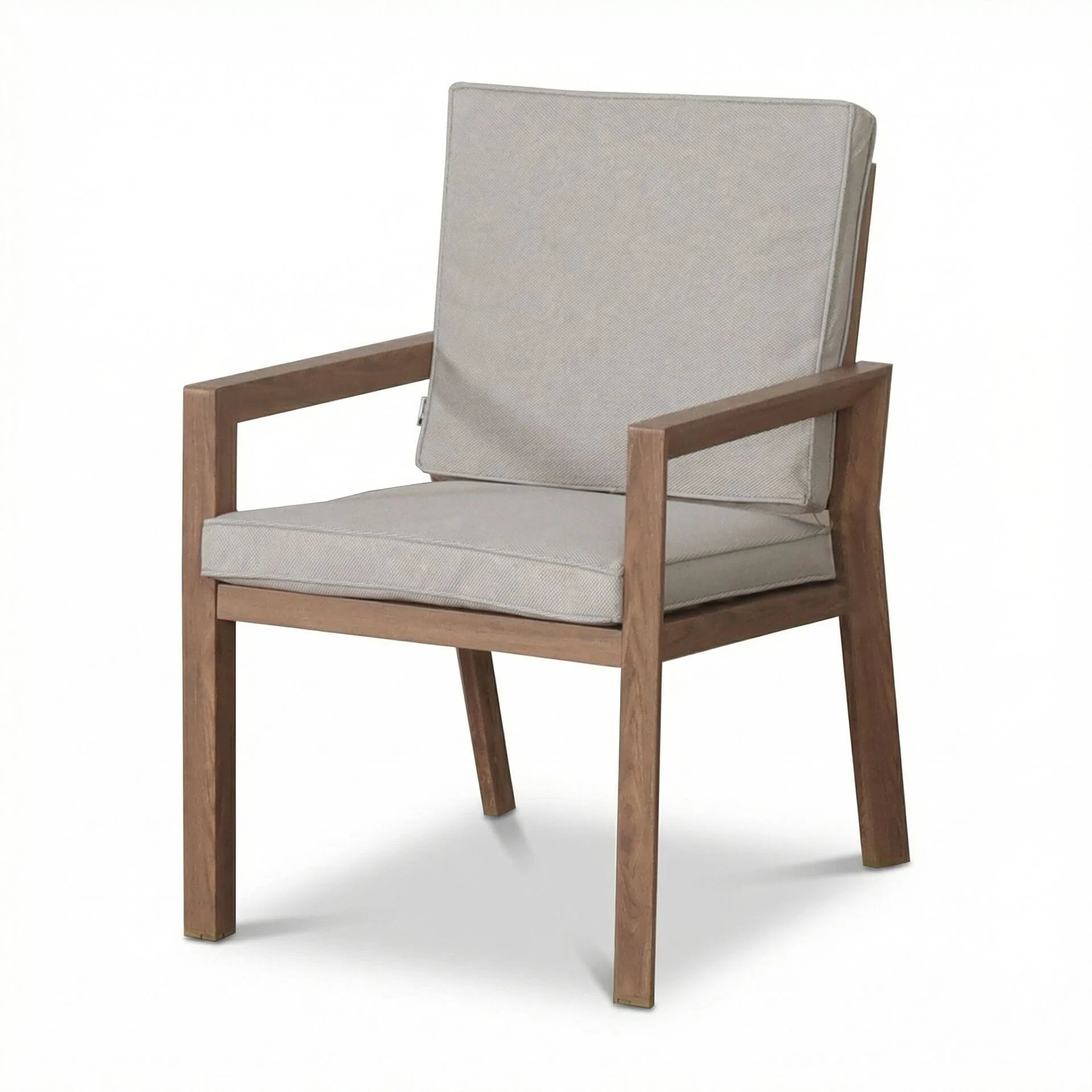 New York 4 Seater Round Dining Set - Wood Effect