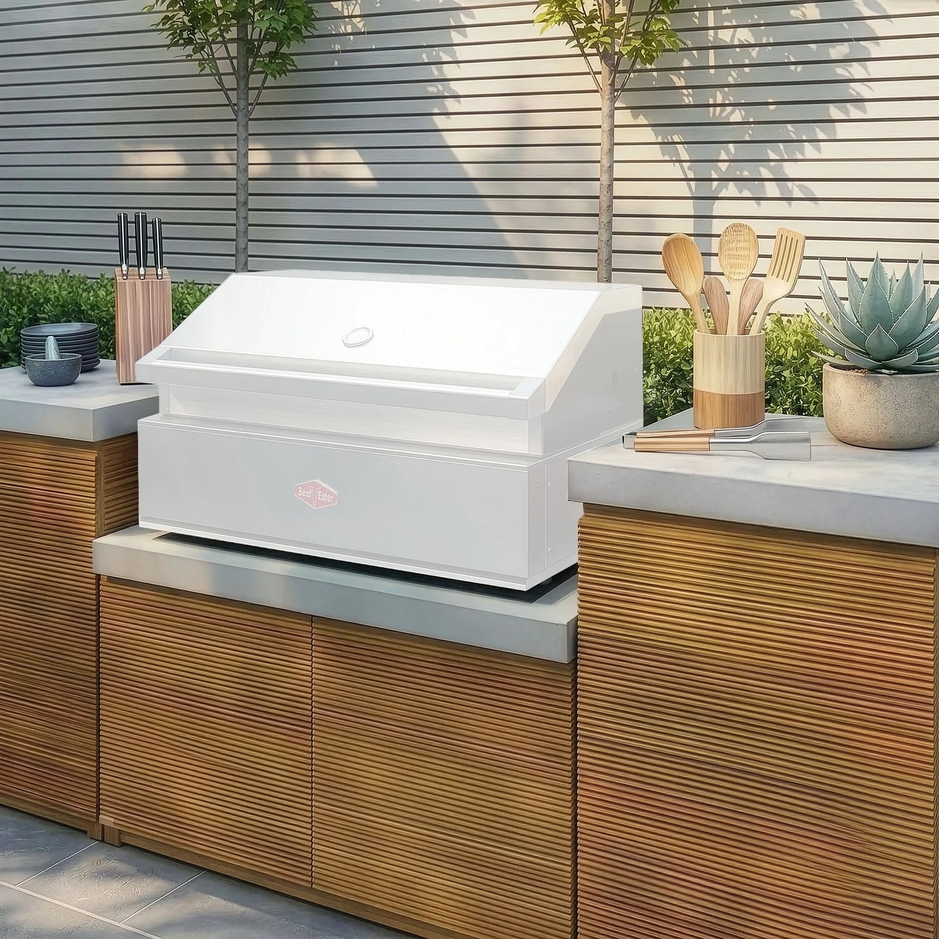 Bali Acacia Wood Outdoor Kitchen - Small Configuration
