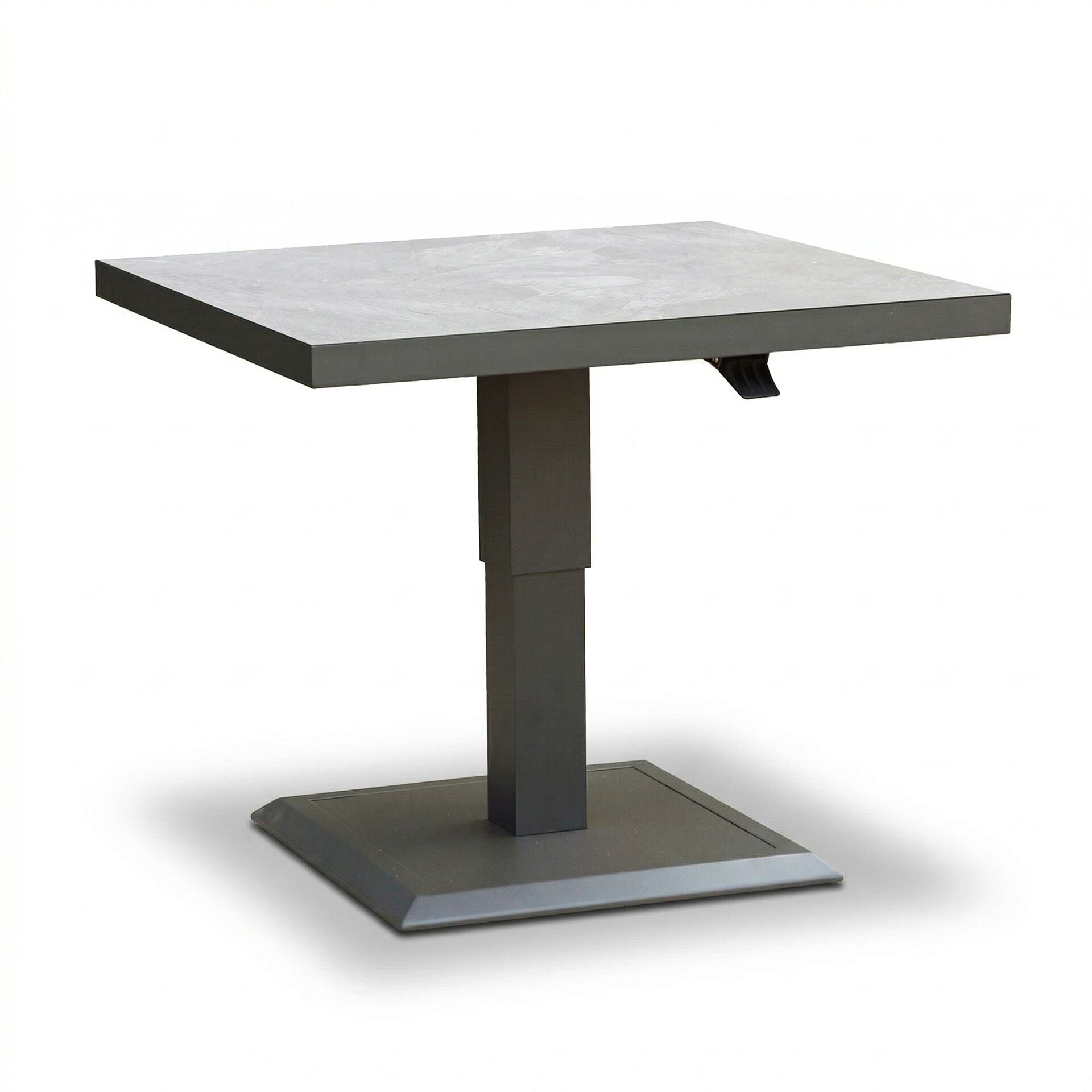 Aluminium Square Gas Rising Table - Cool Linen