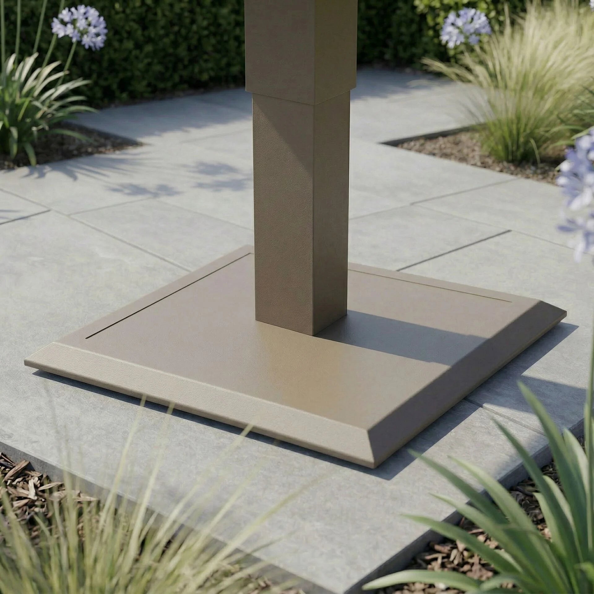 Aluminium Square Gas Rising Table - Cafe