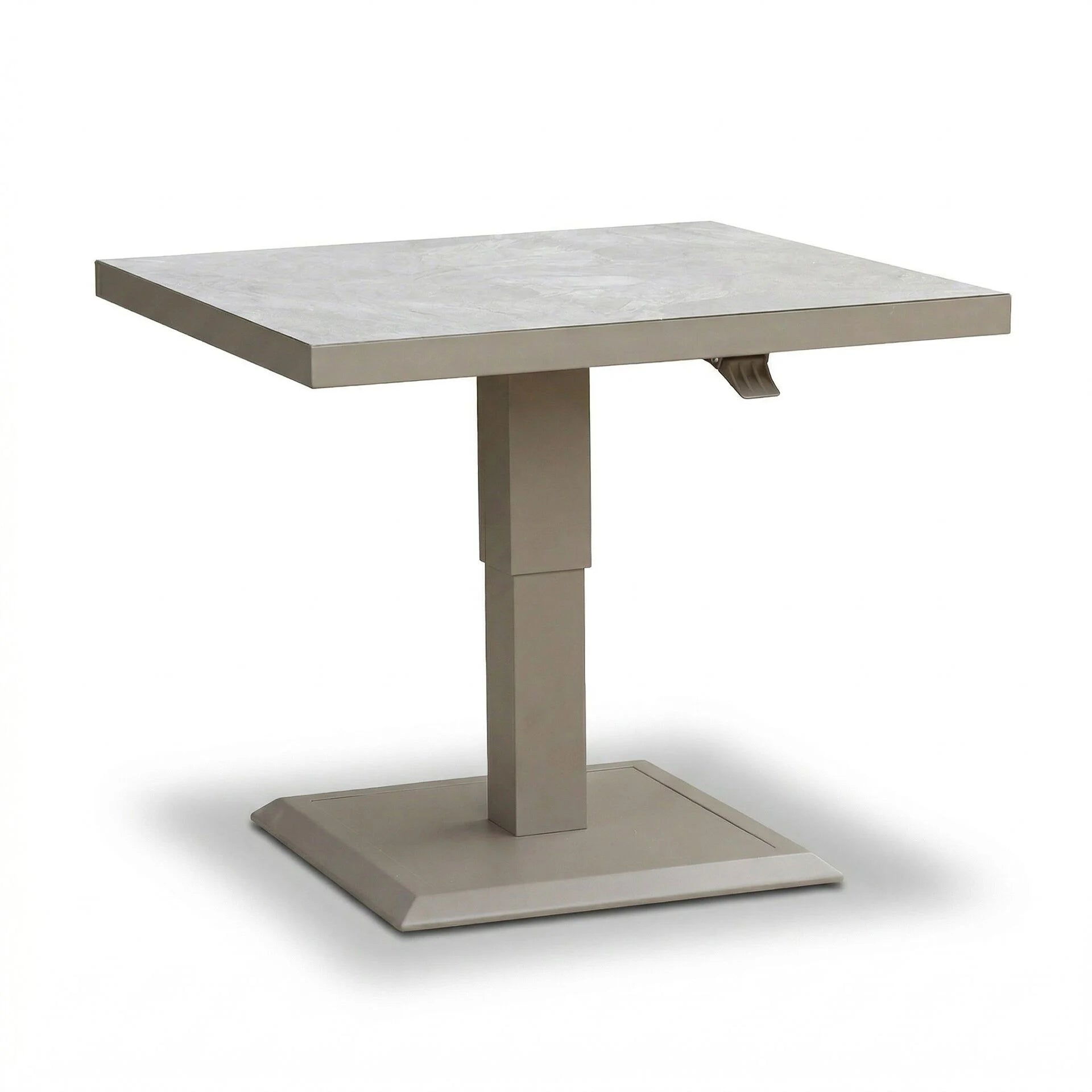 Aluminium Square Gas Rising Table - Cafe