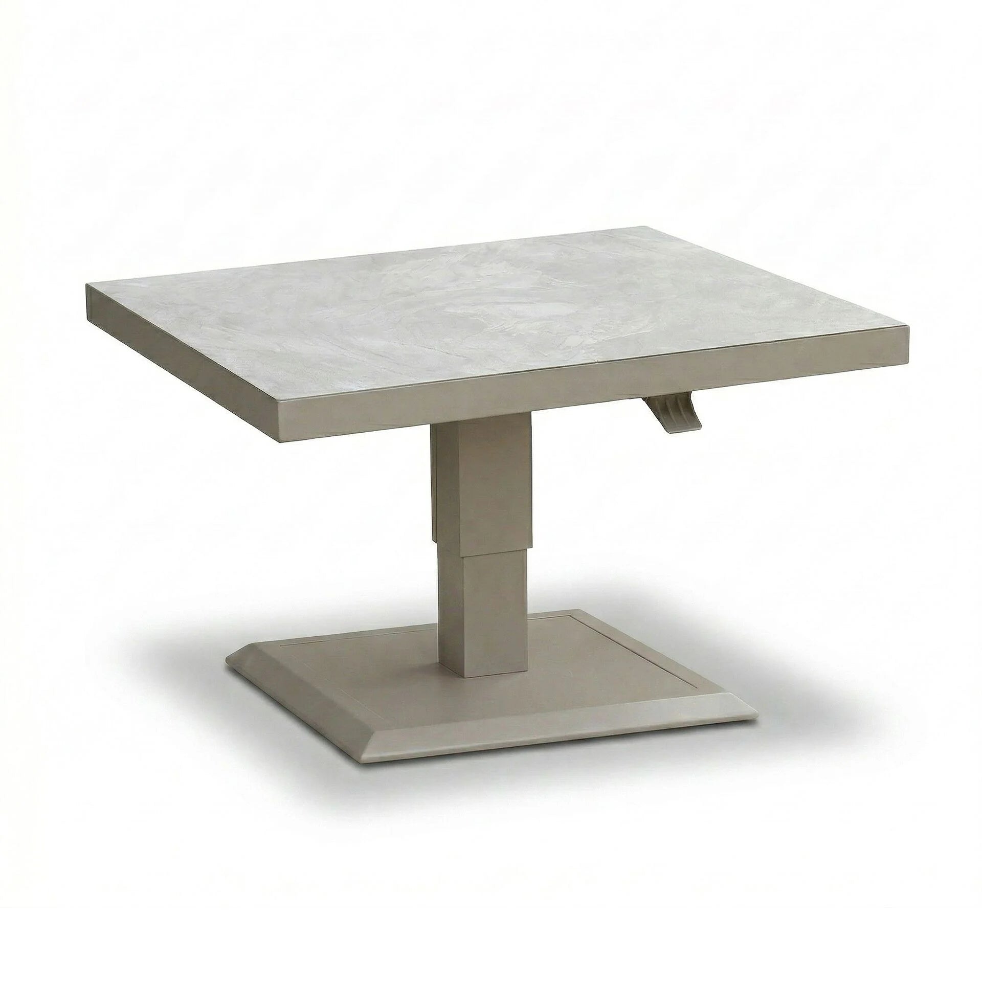 Aluminium Square Gas Rising Table - Cafe