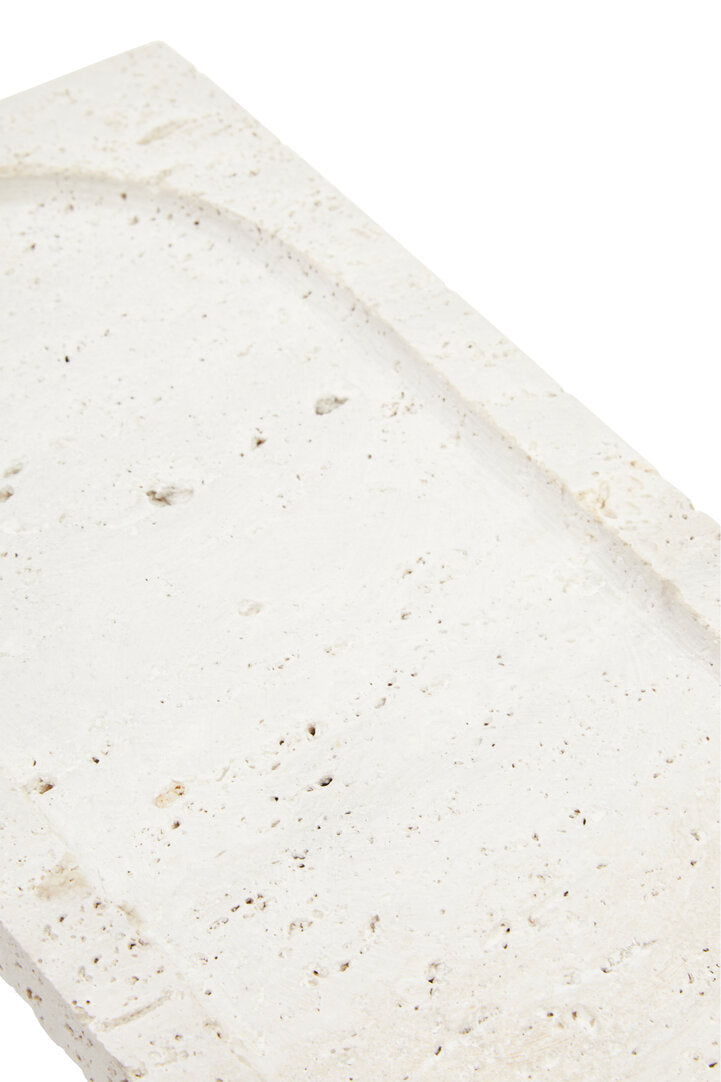 Amo Travertine Rectangular Decorative Tray