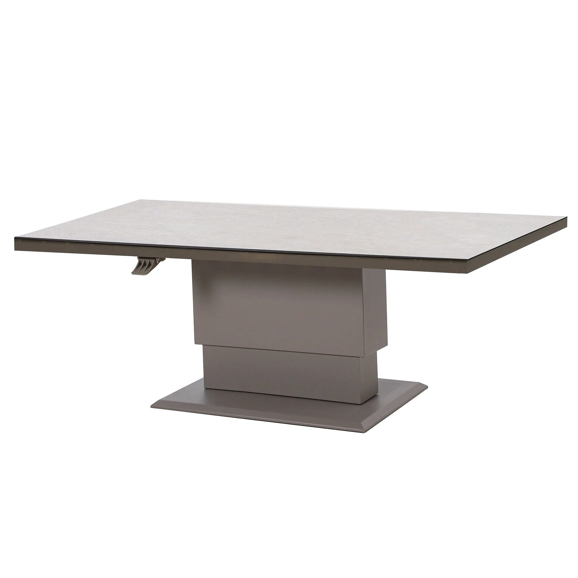 Aluminium Rectangular Gas Rising Table - Cafe