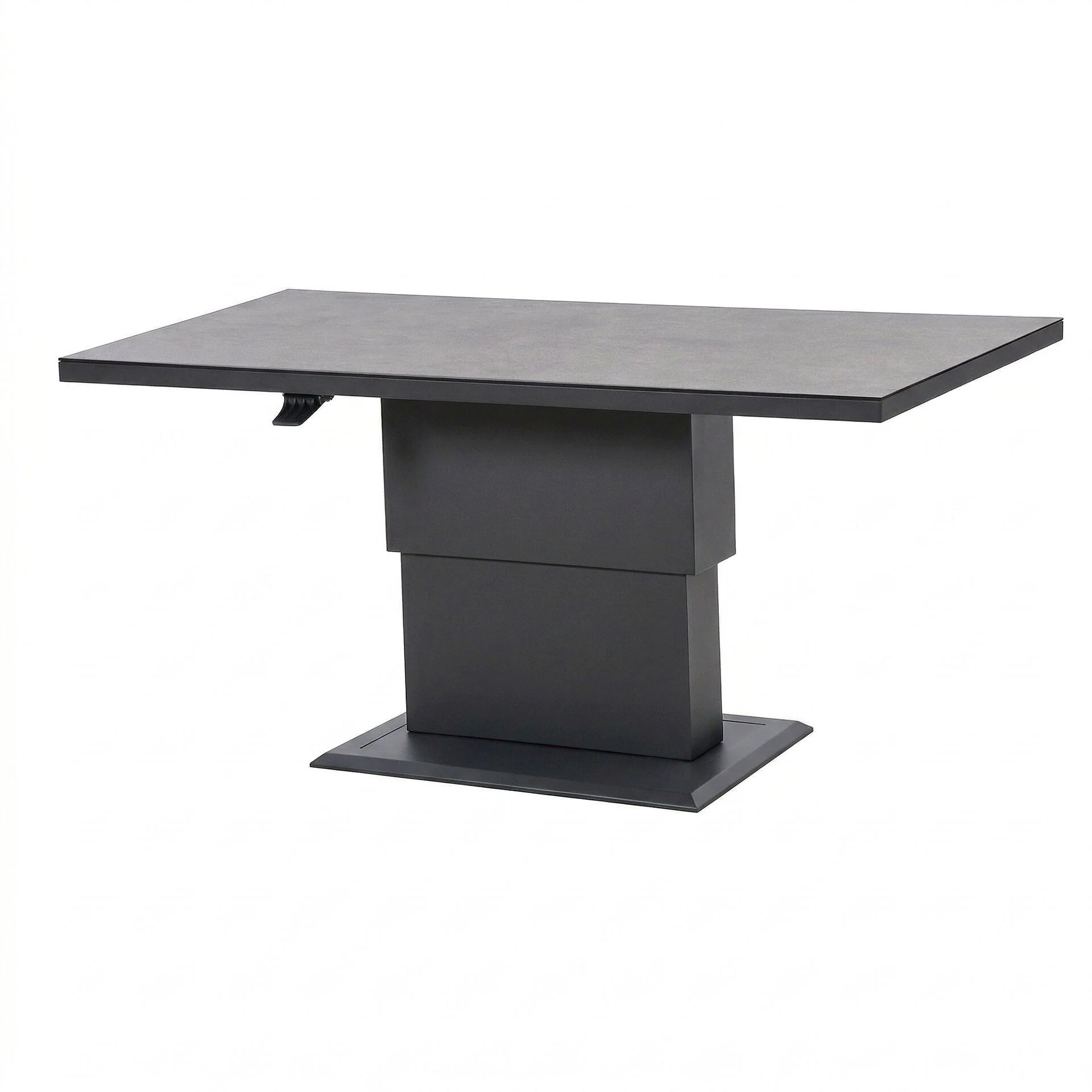 Aluminium Rectangular Gas Rising Table - Charcoal