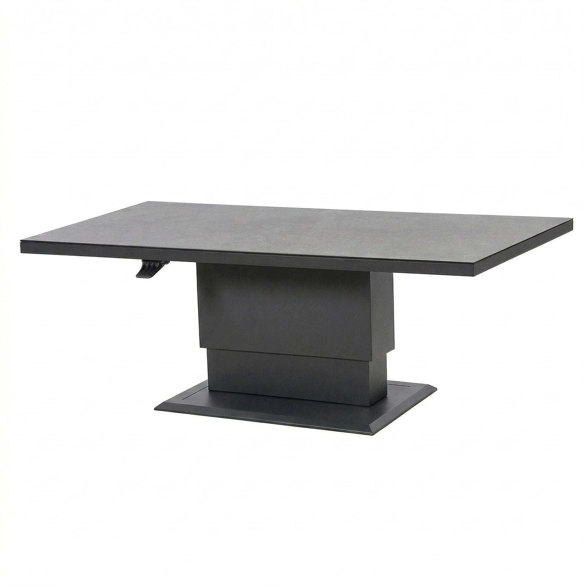 Aluminium Rectangular Gas Rising Table - Charcoal