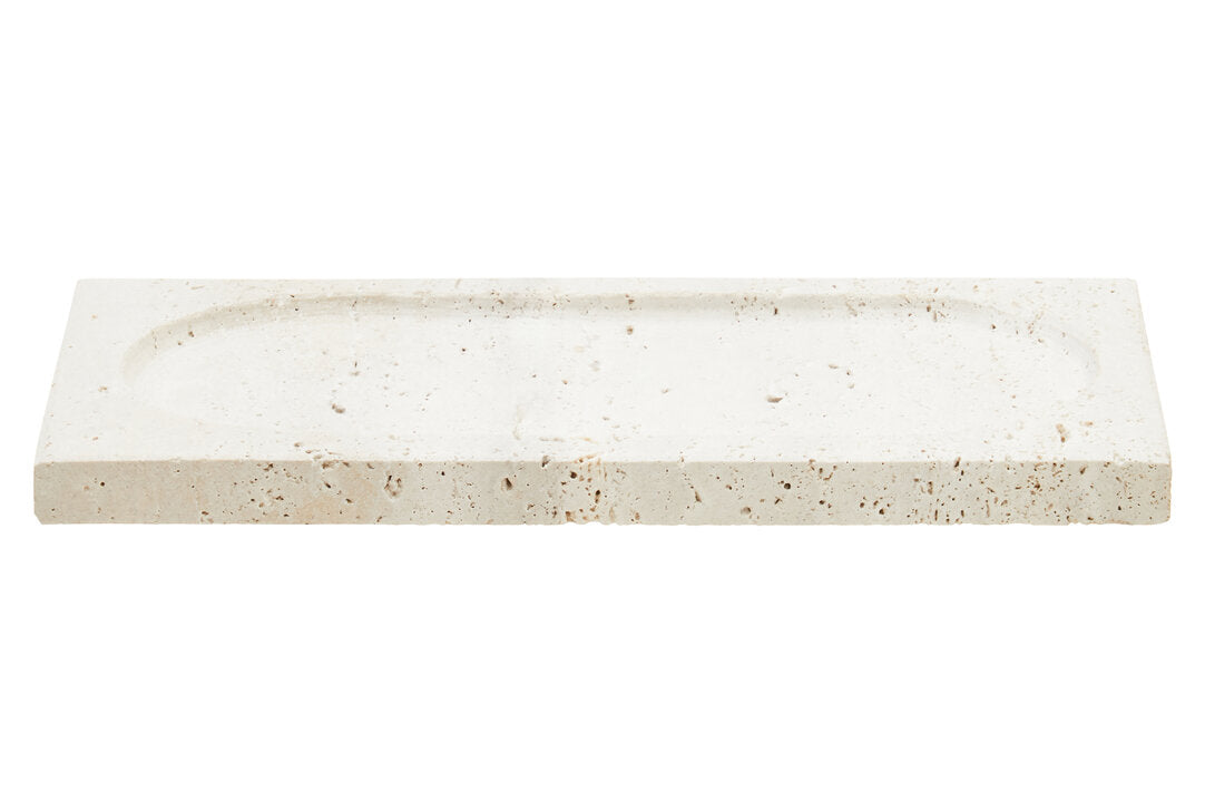 Amo Travertine Rectangular Decorative Tray
