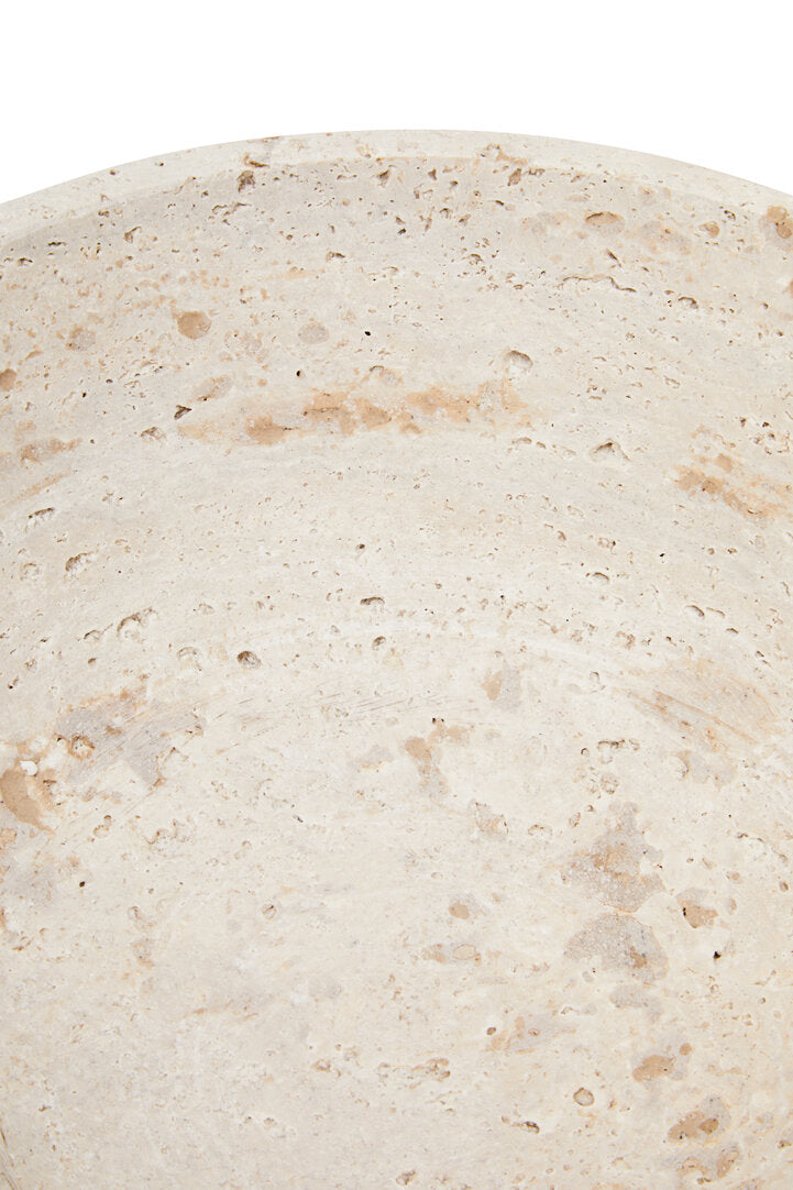 Amo Travertine Pedestal Bowl
