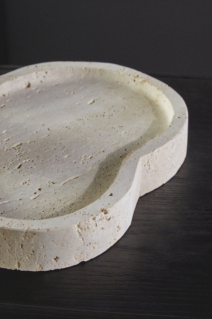 Amo Travertine Irregular Tray