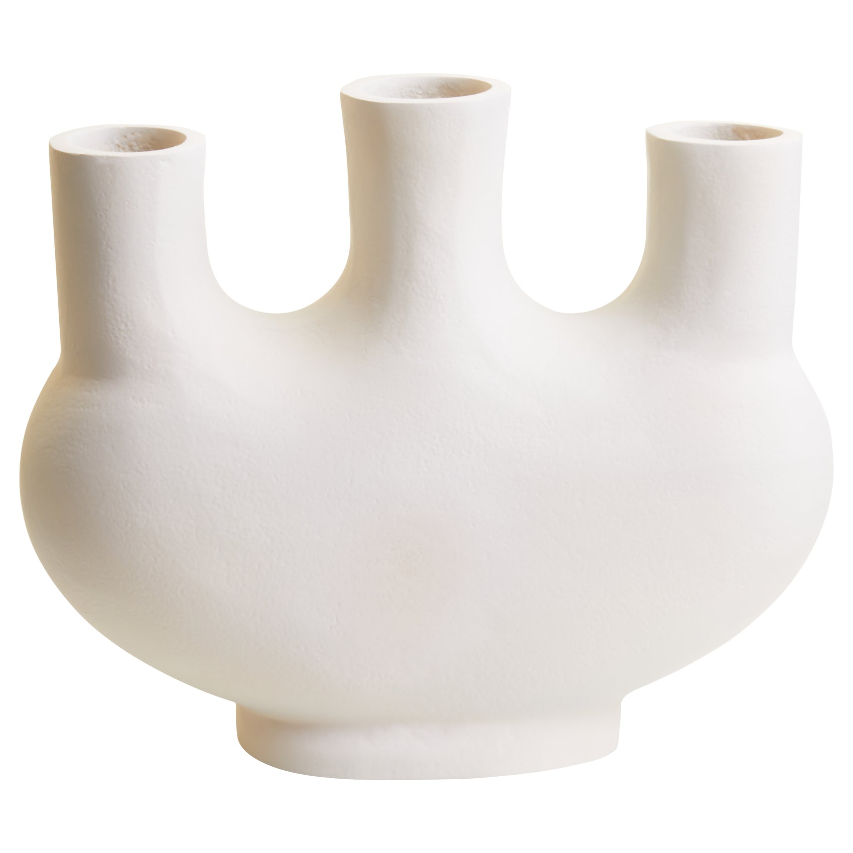 Toba Asbtract Cream Vase